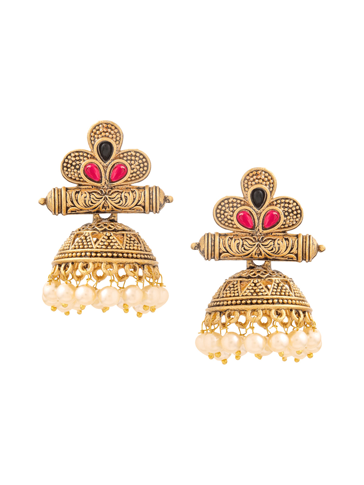 Yellow Chimes gold earrings - lightweight comfortable wear