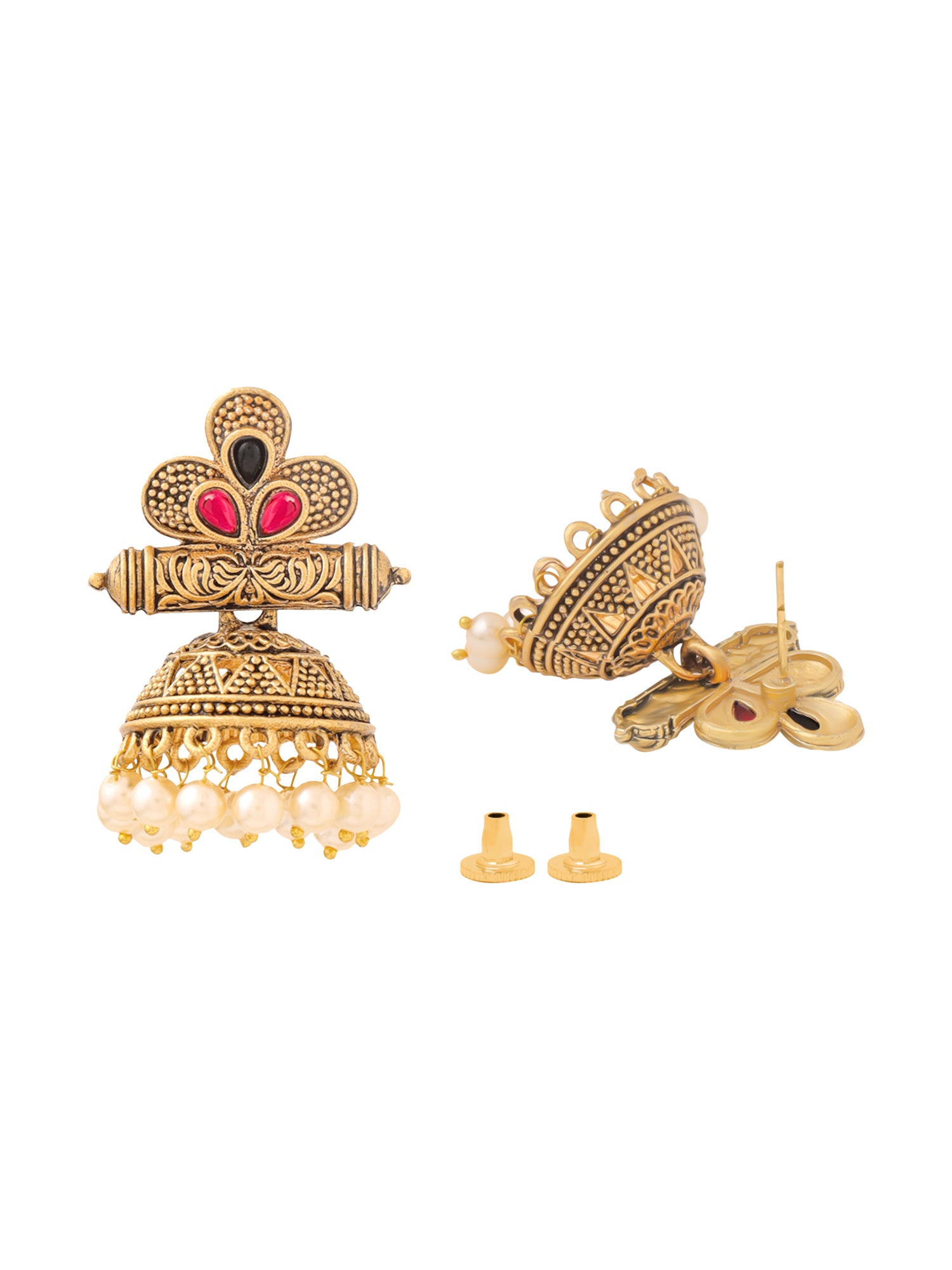 Yellow Chimes jhumka earrings - traditional celebration accessory