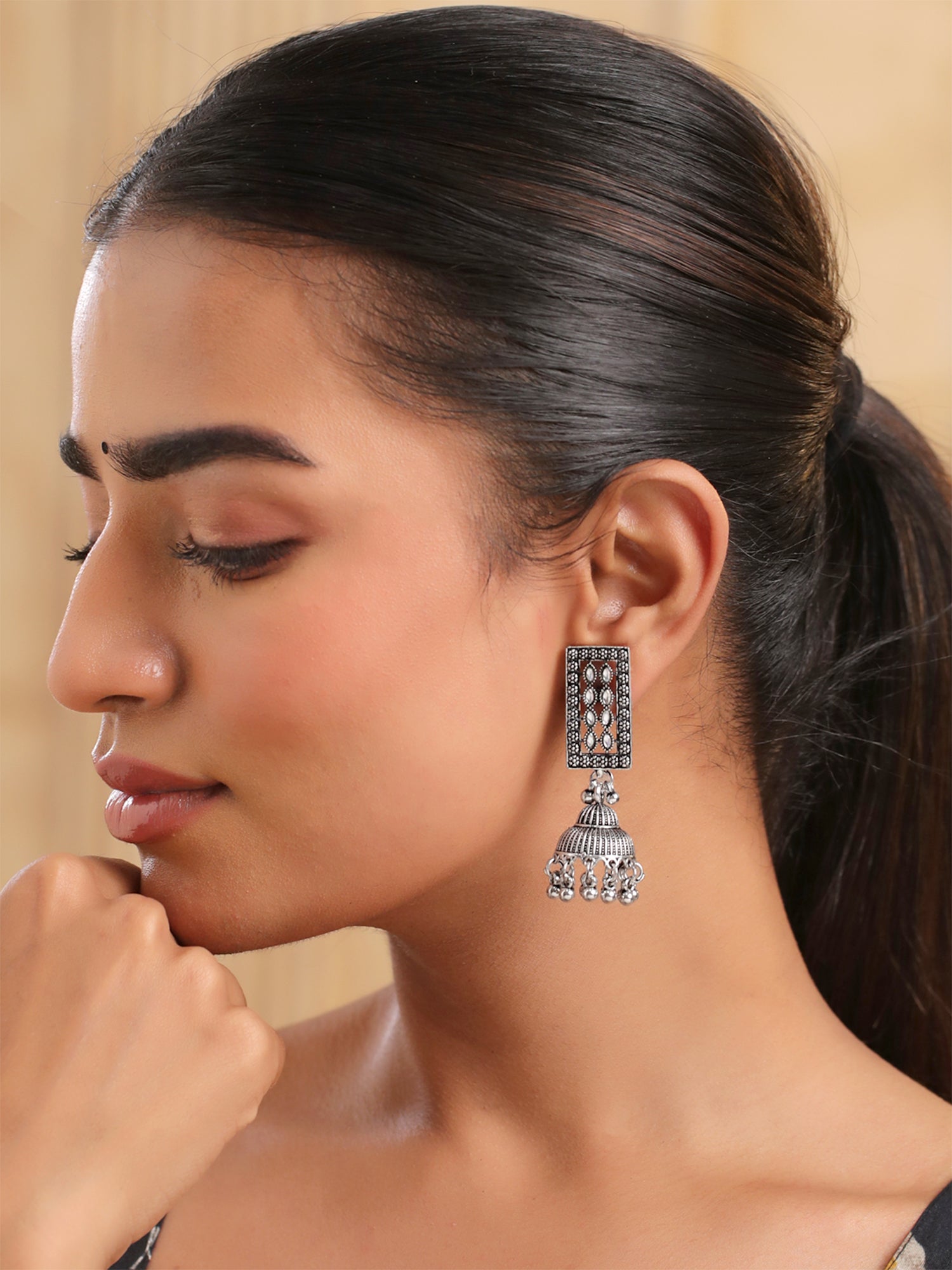 Yellow Chimes Jhumka Earrings - Perfect for festive celebrations