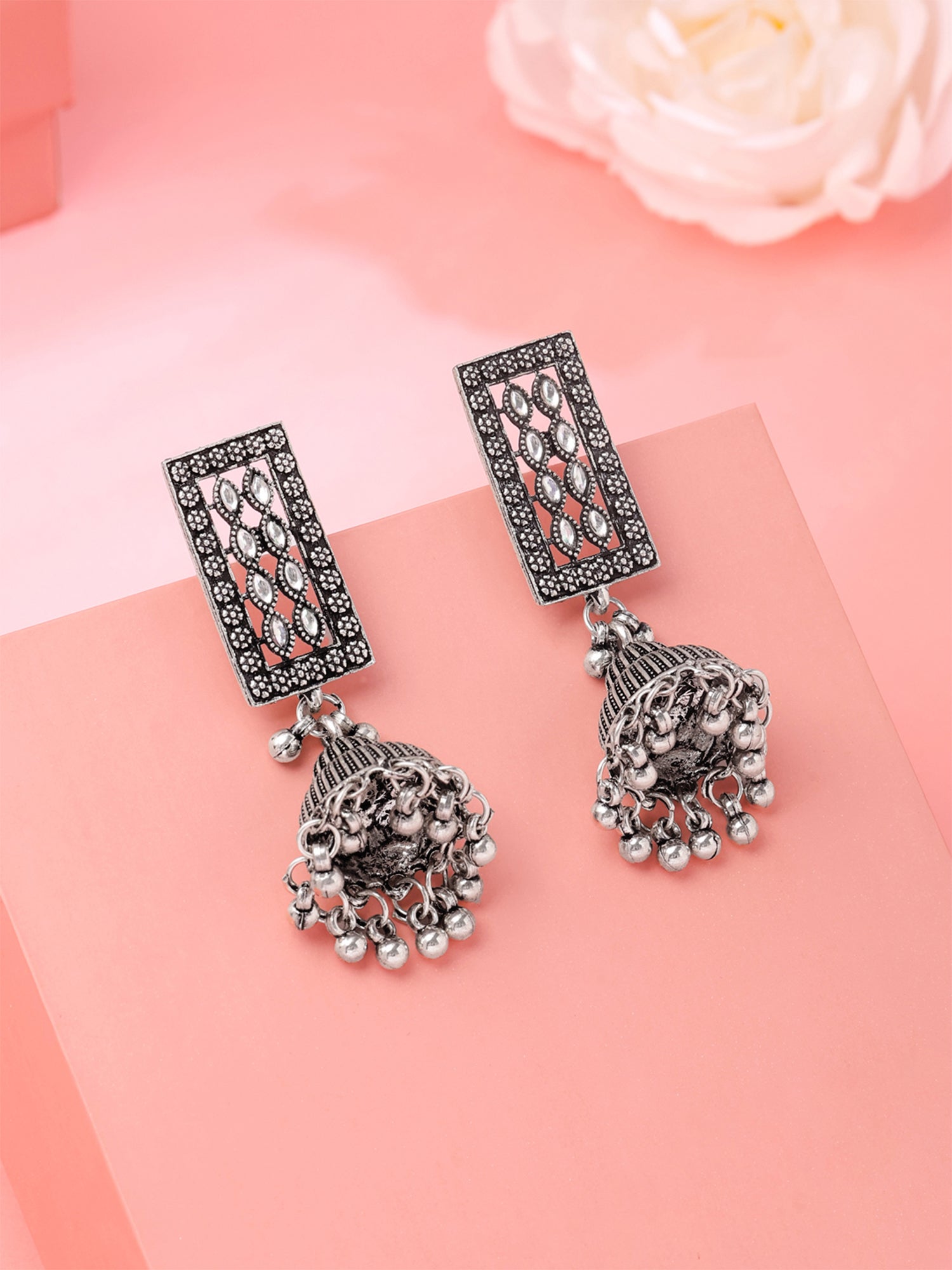 Yellow Chimes Jhumka Earrings - Elegant for formal events