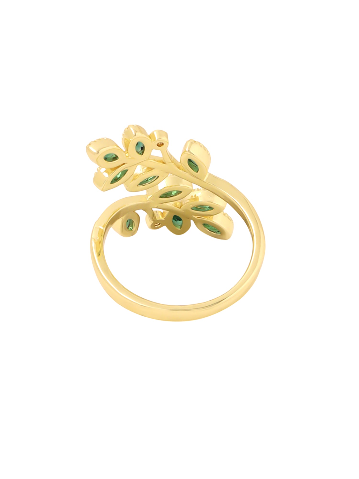 Yellow Chimes Gold Plated Ring - Elegant hand accessory for women