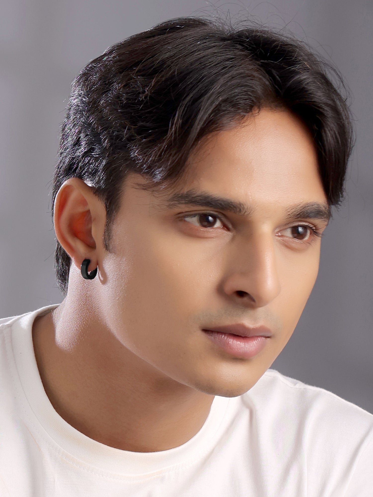 Yellow Chimes men's earrings - Trendy studs for casual outfits