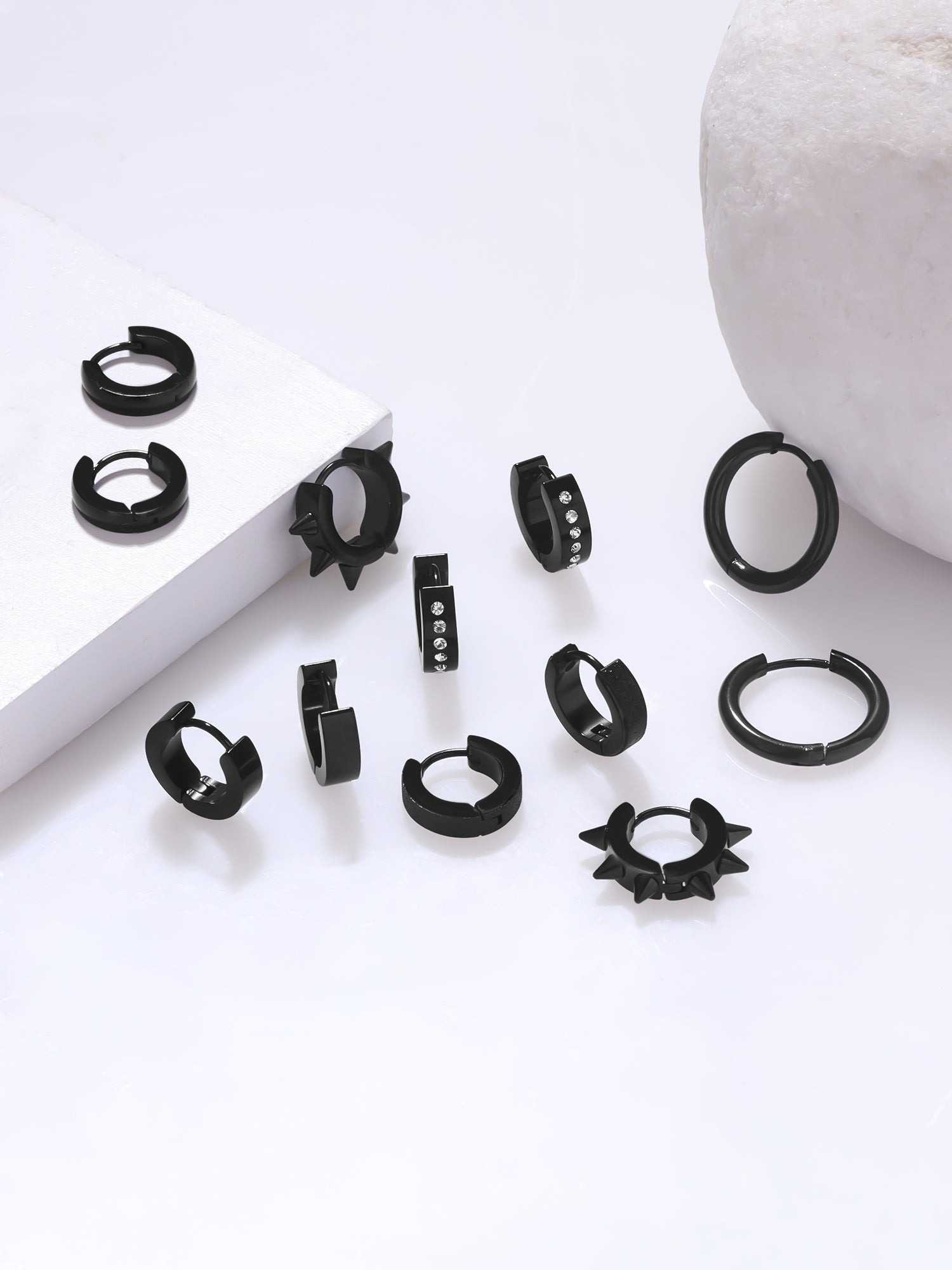 Yellow Chimes hoop earrings for men - elegant packaging