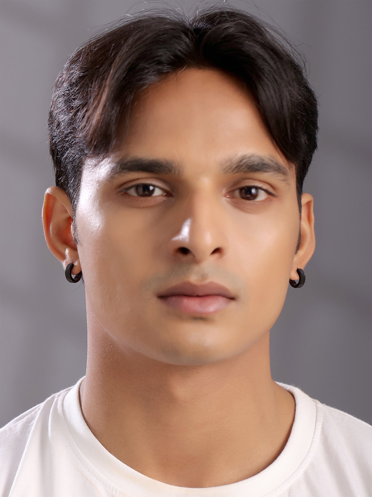 Yellow Chimes Stainless Steel Hoops - Versatile fashion for men
