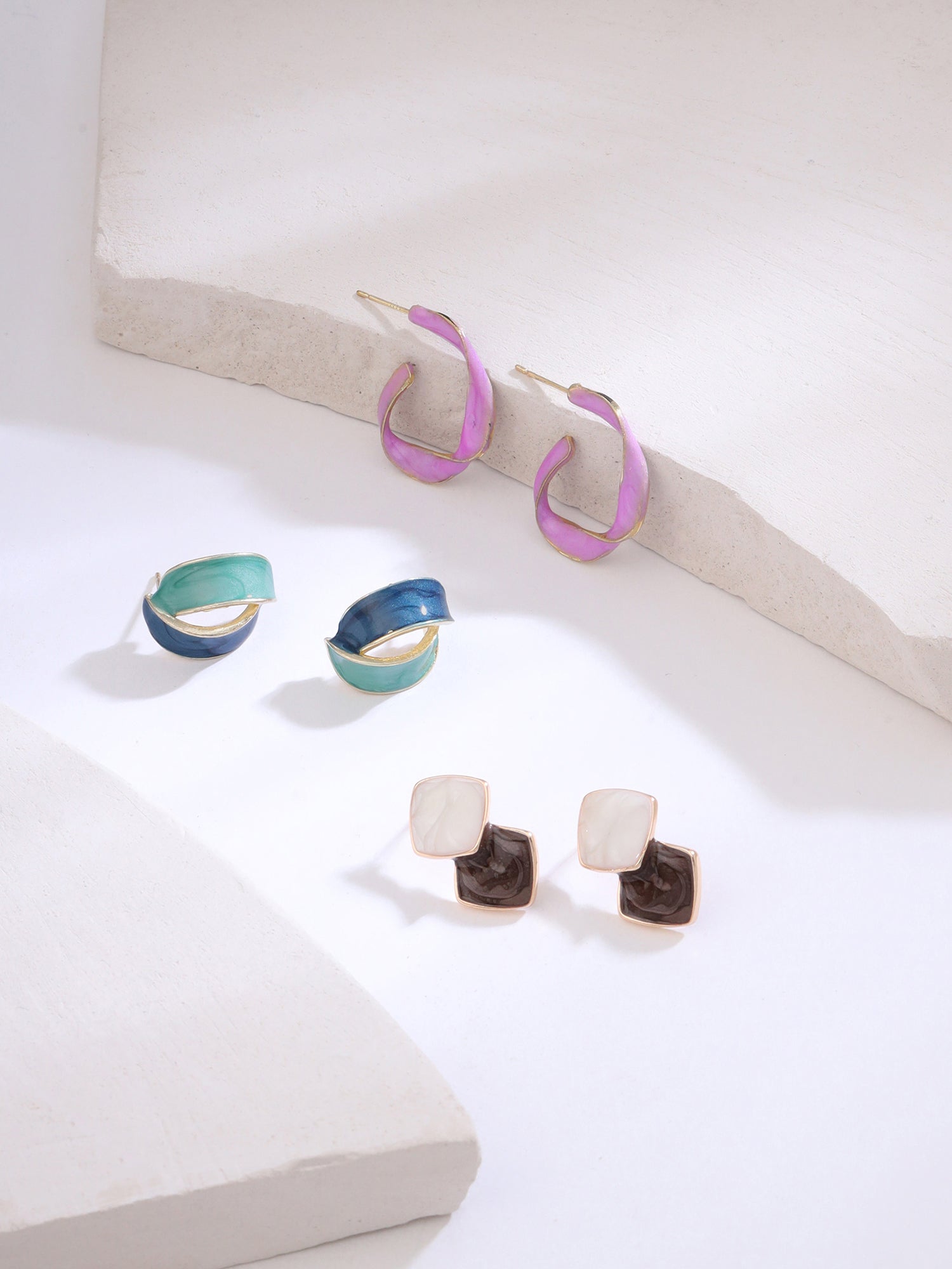 Yellow Chimes lightweight earrings - office wear