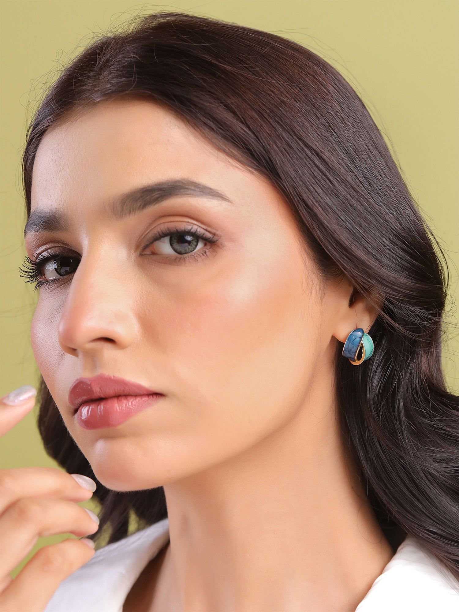 Yellow Chimes gold plated earrings - casual outings