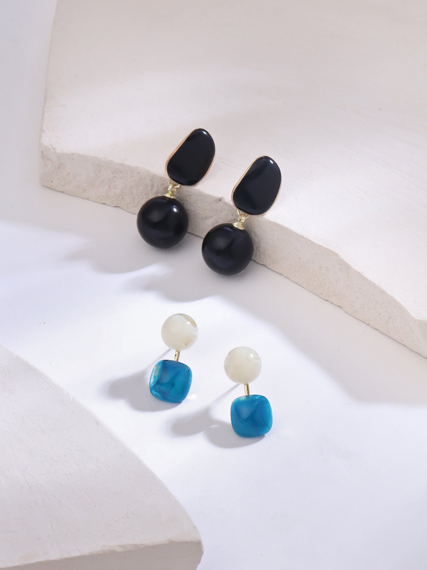 Yellow Chimes multicolor drop earrings - stylish accessorizing