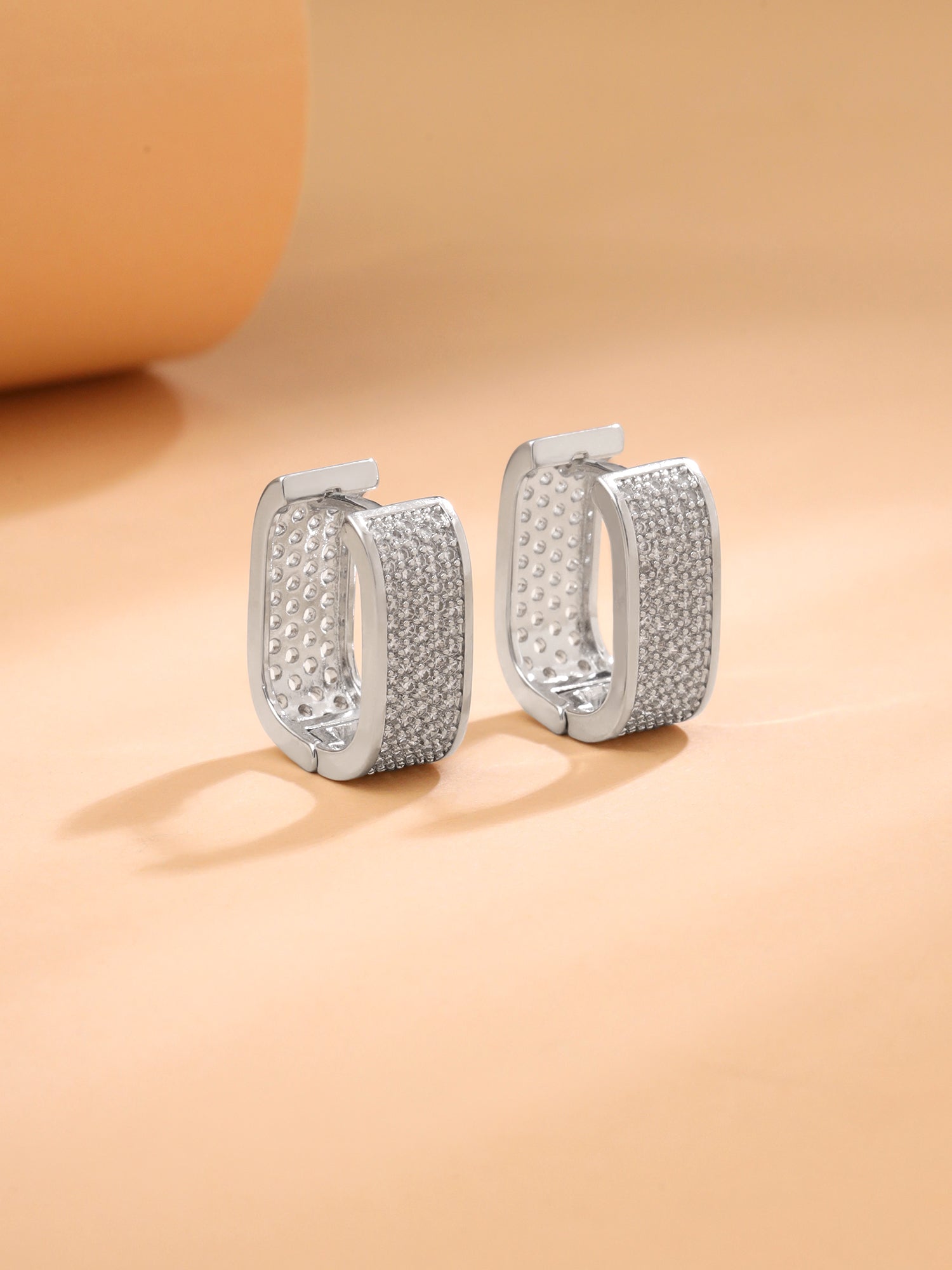 Yellow Chimes rhodium plated earrings - lightweight and comfortable