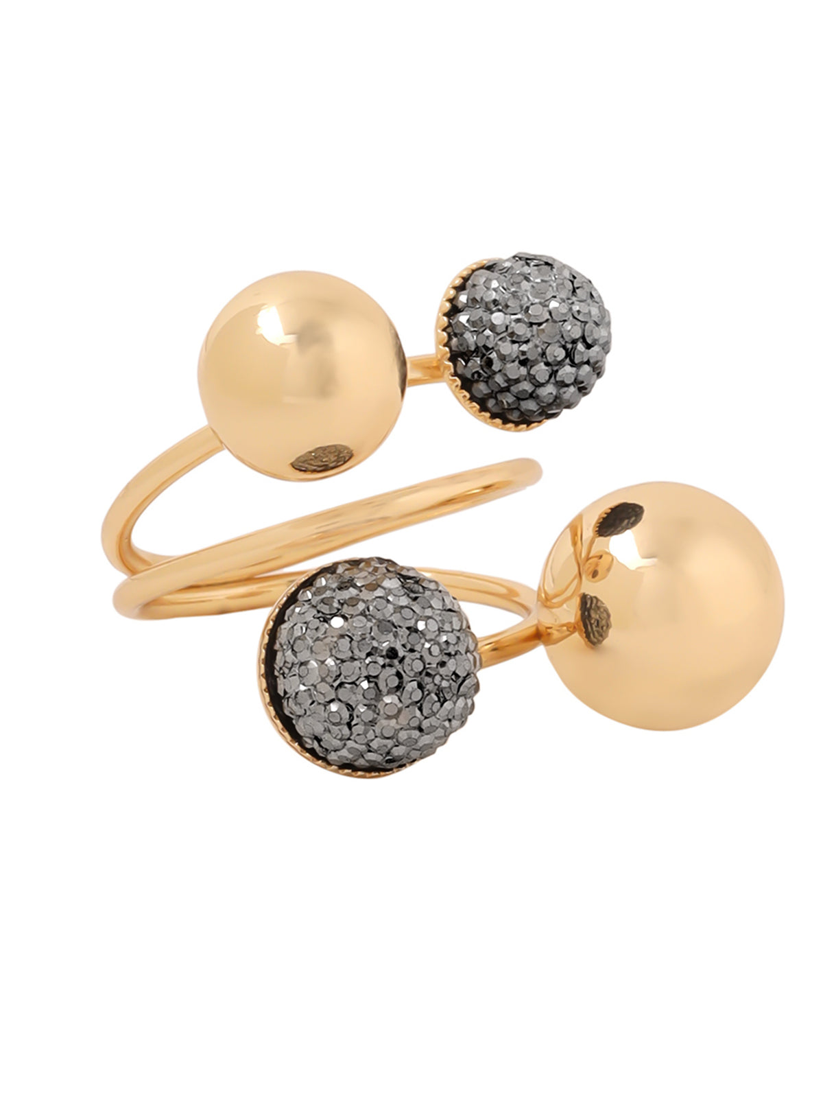 Yellow Chimes gold ring - unique charm for anniversaries