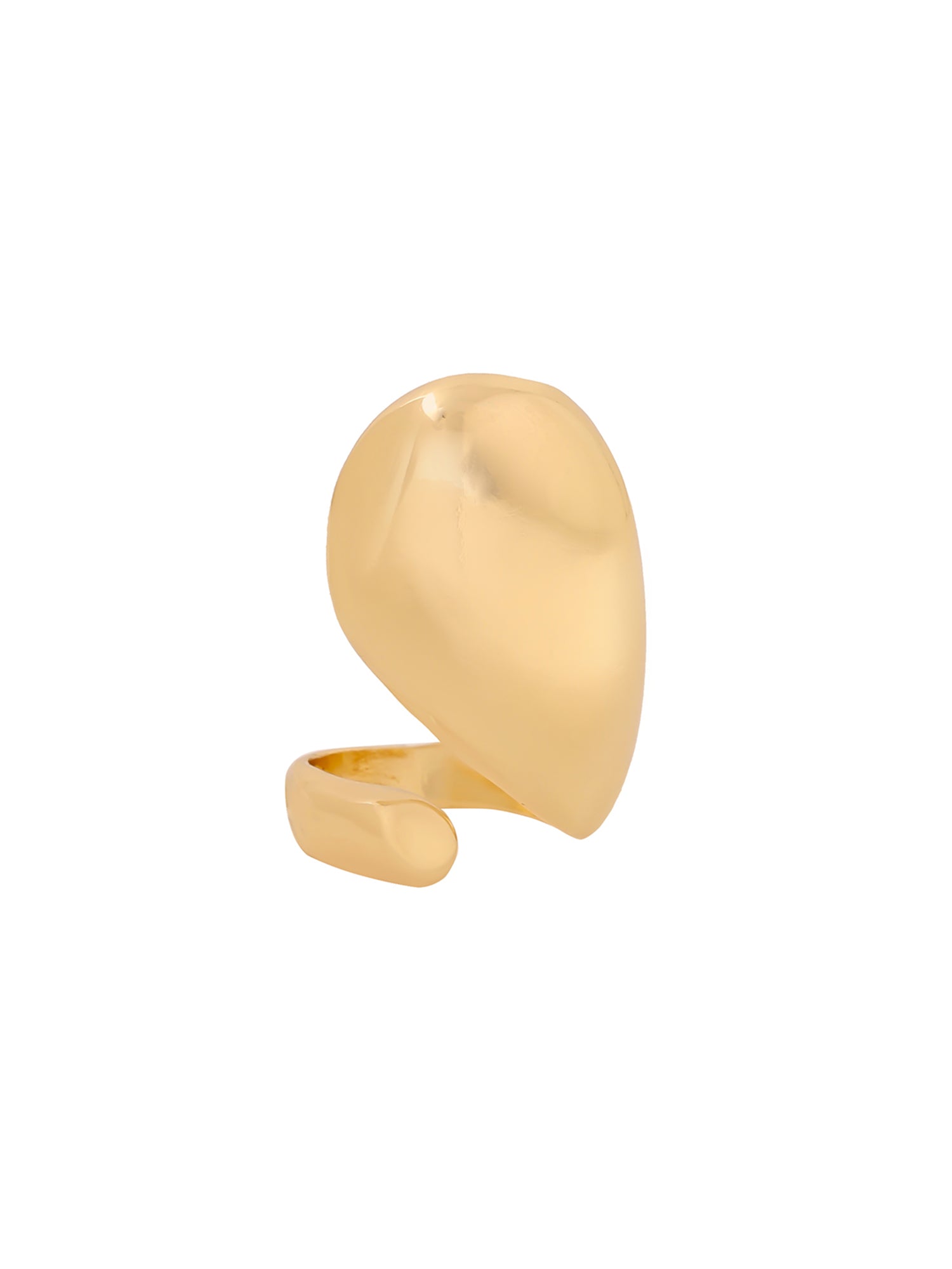 Yellow Chimes stylish ring - stacked with other accessories
