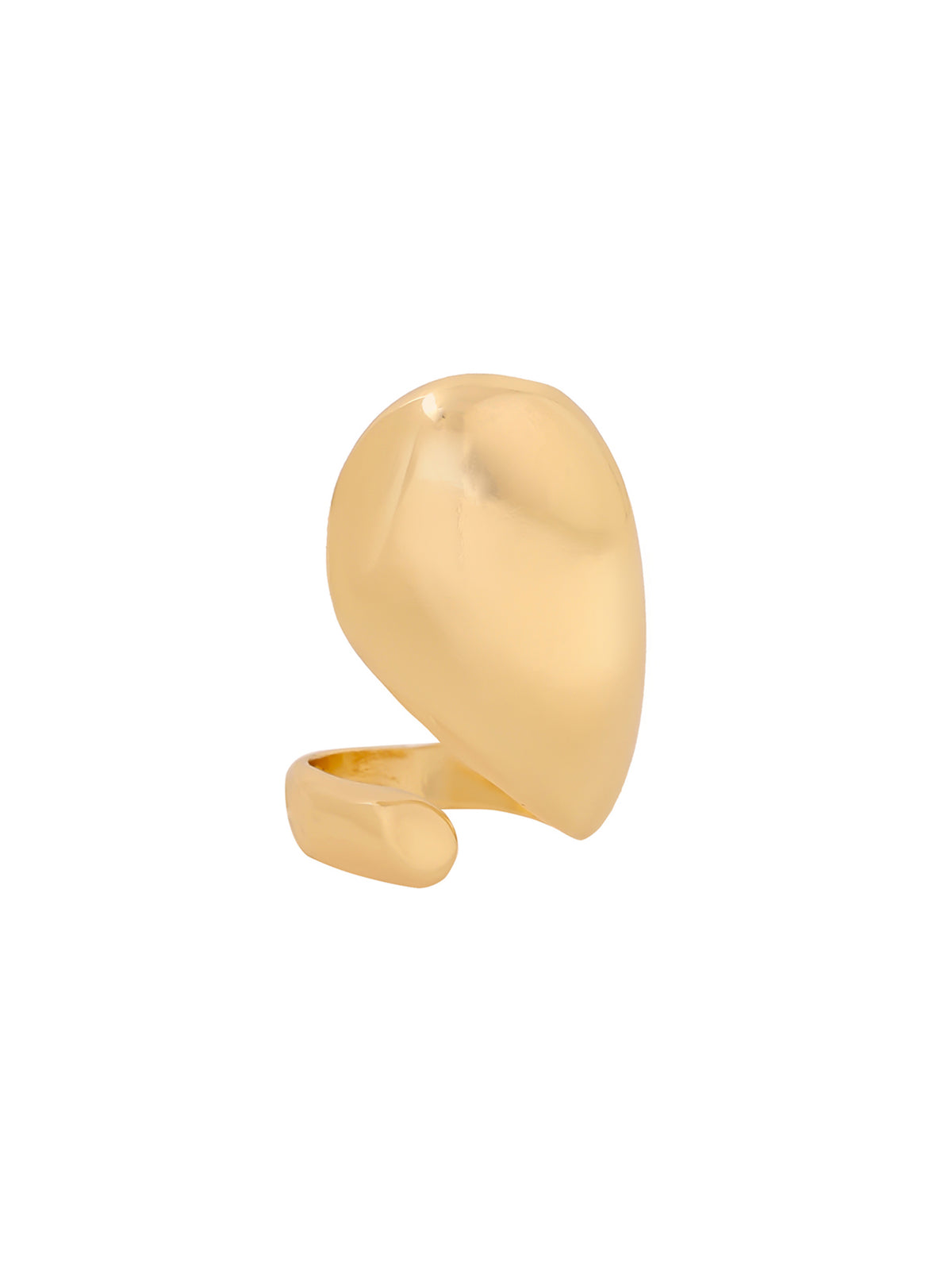 Yellow Chimes stylish ring - stacked with other accessories