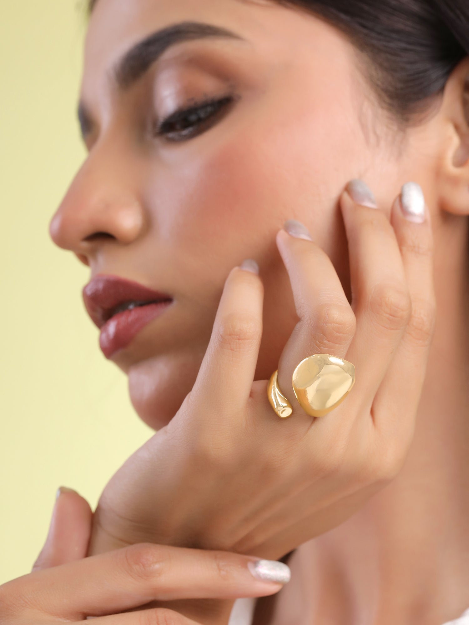 Yellow Chimes adjustable ring - daily wear for office