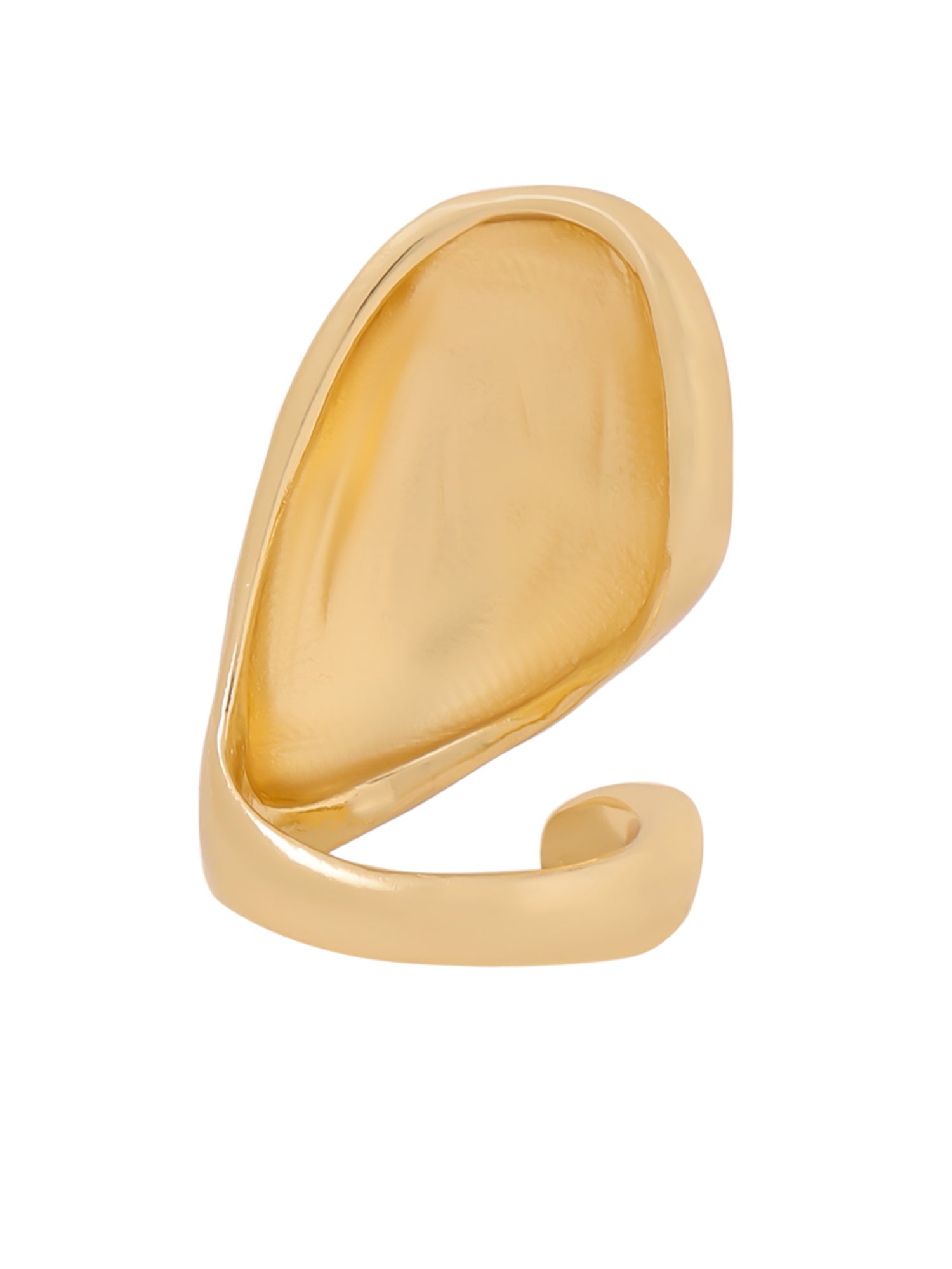 Yellow Chimes gold plated ring - worn for a date night