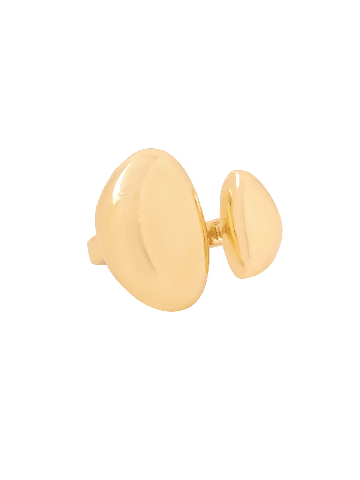 Yellow Chimes Golden Adjustable Ring - Comfortable Daily Accessory