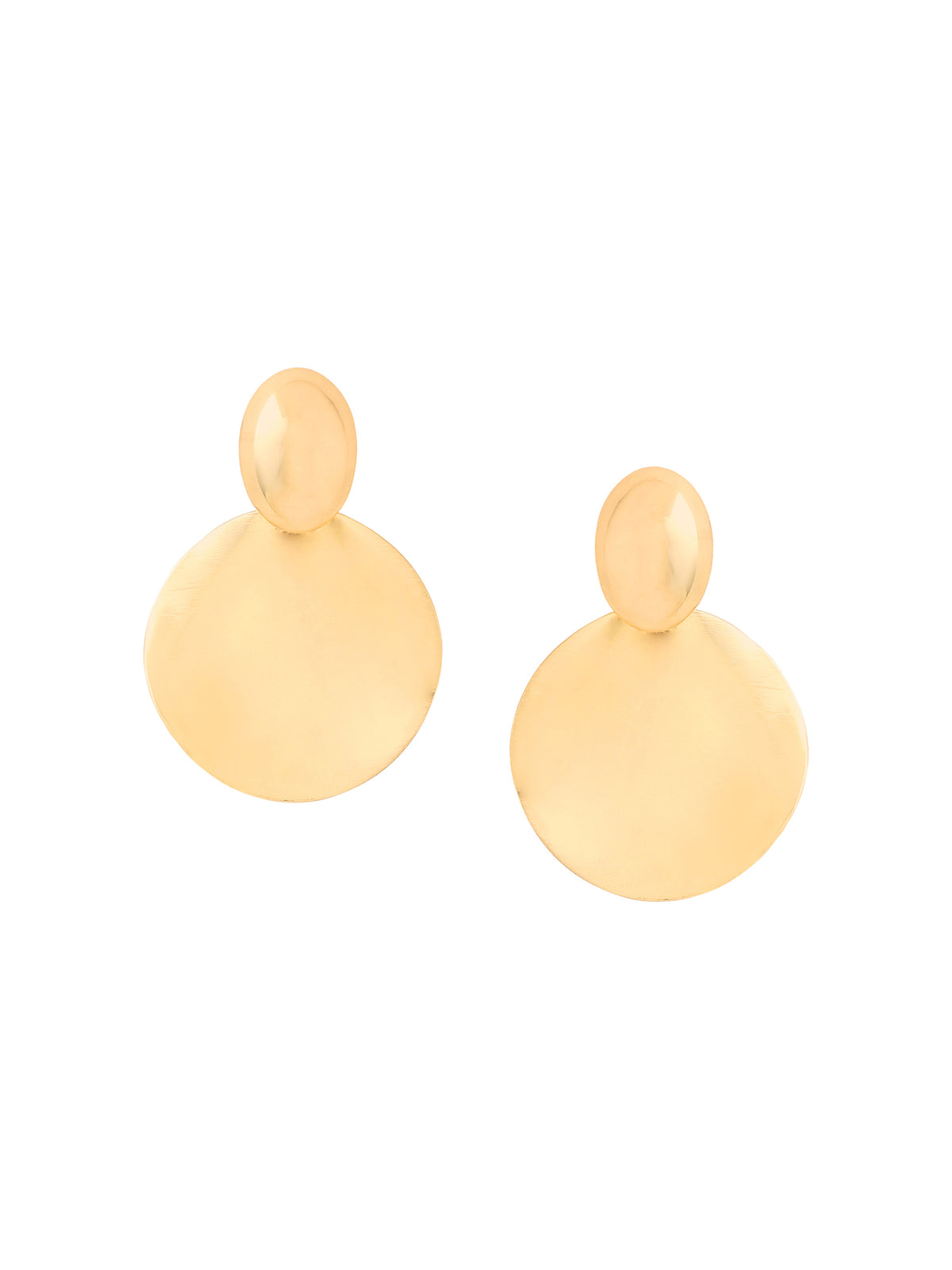 Yellow Chimes gold plated drop earrings - anniversary gift option