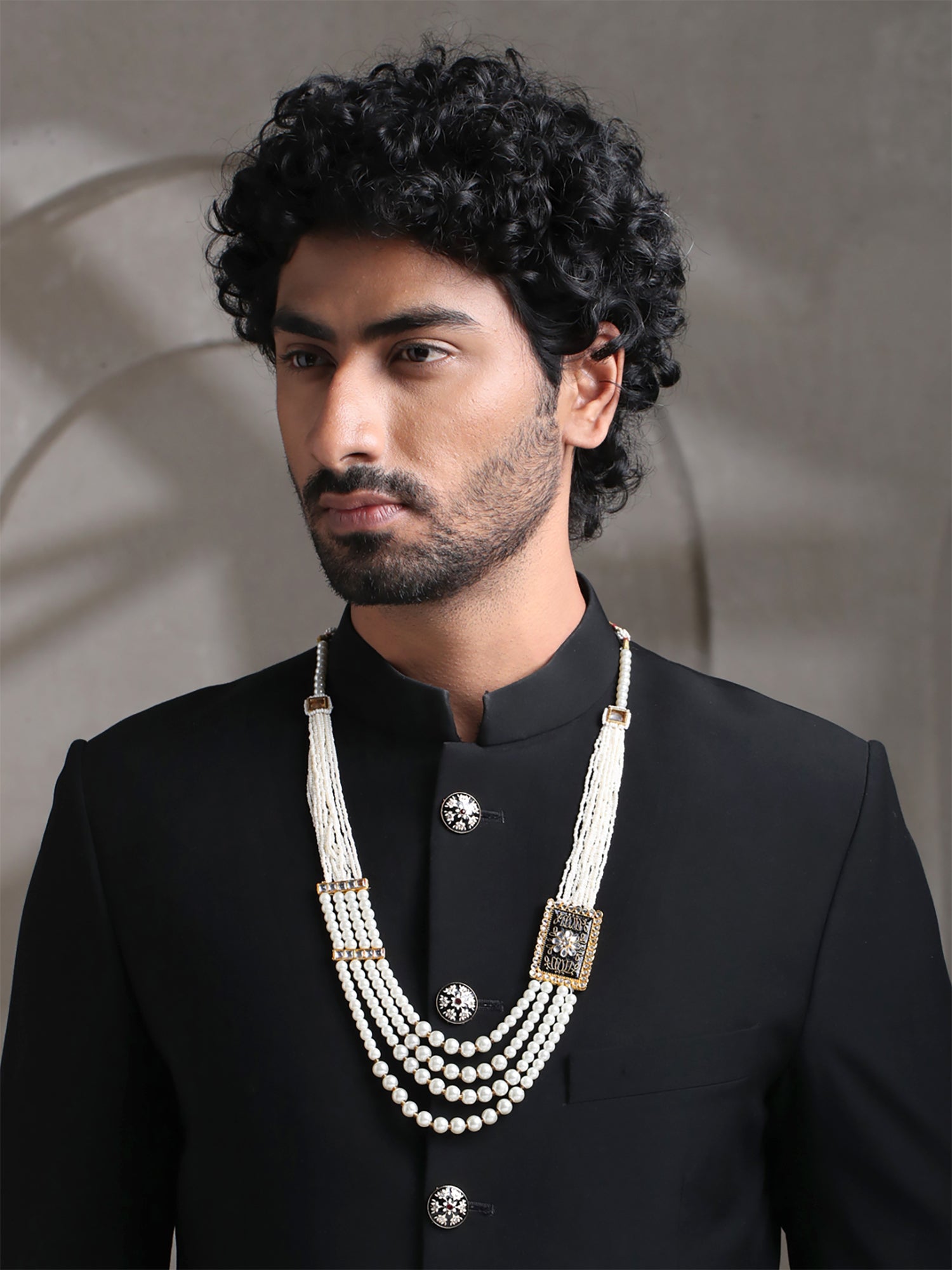Yellow Chimes beaded necklace - stylish addition for festive occasions