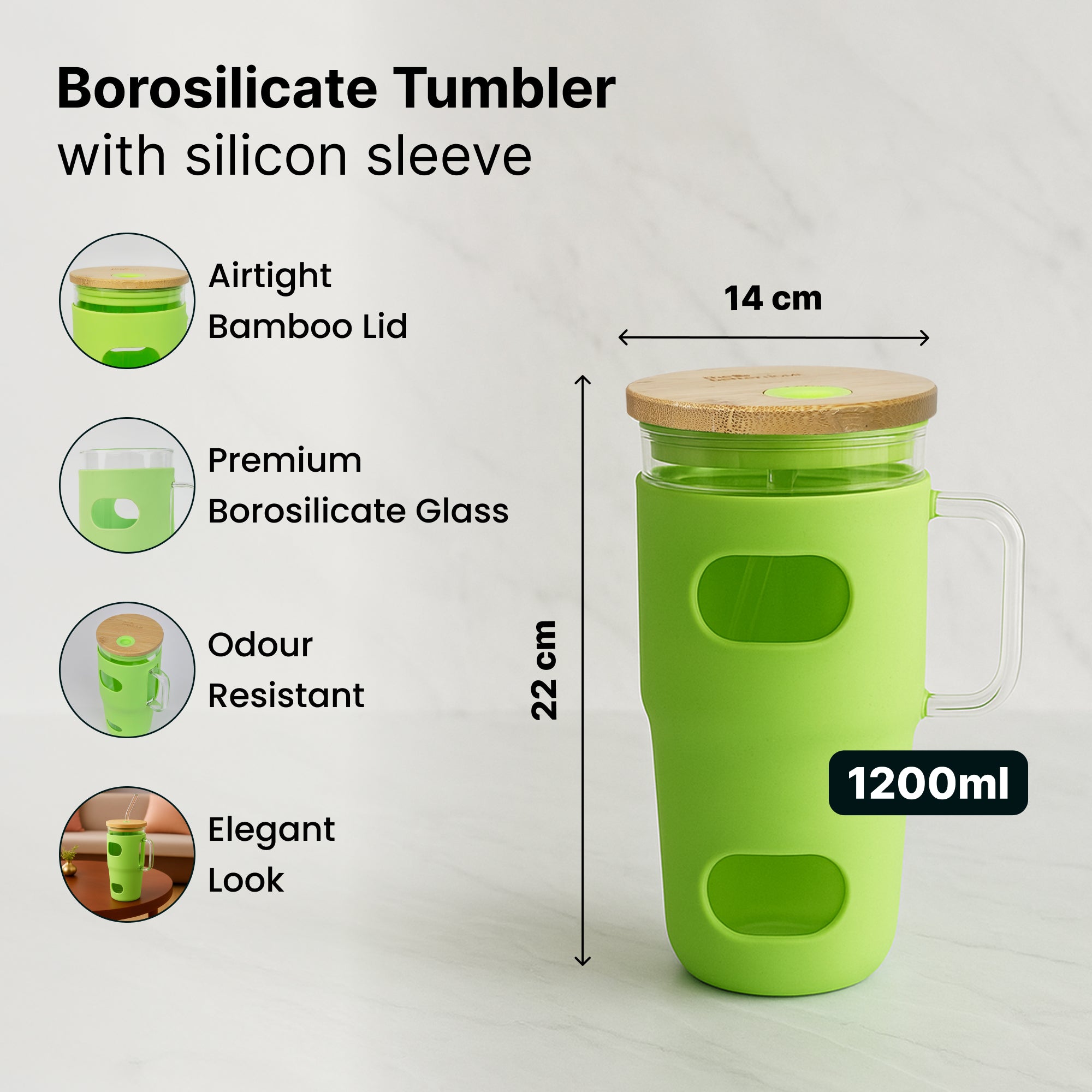 The Better Home borosilicate glass tumbler - elegant home beverage holder