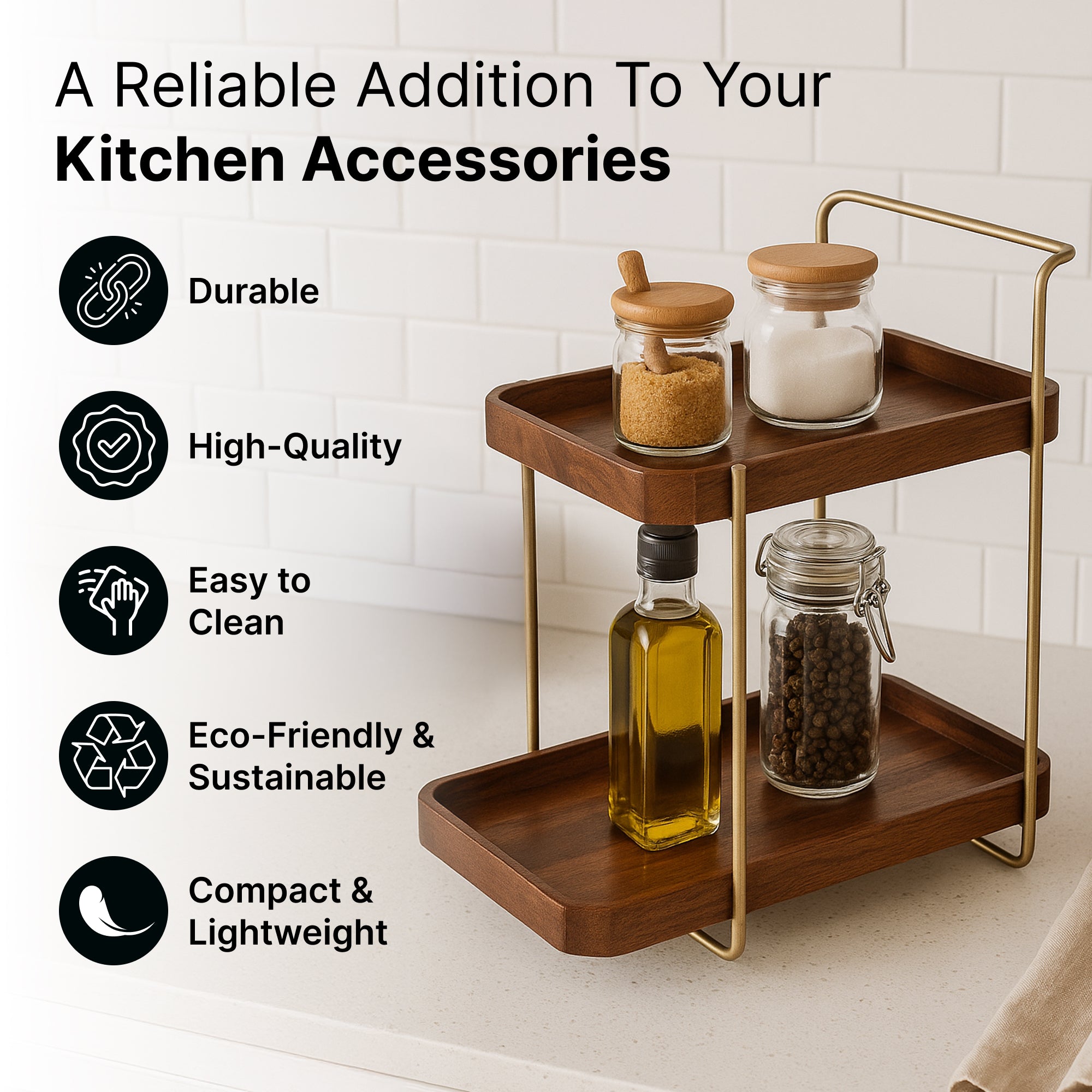 The Better Home kitchen organizer rack - useful for coffee station