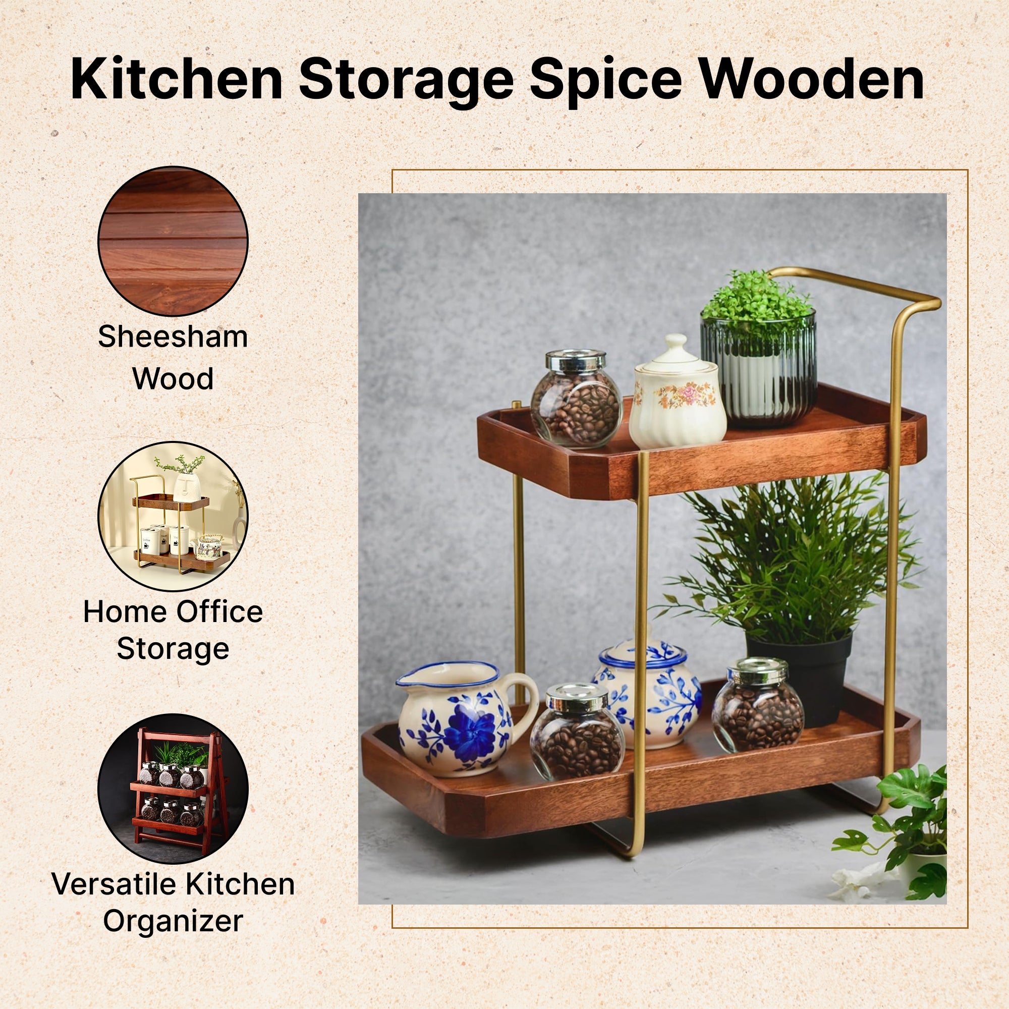 The Better Home kitchen organizer rack - multipurpose storage