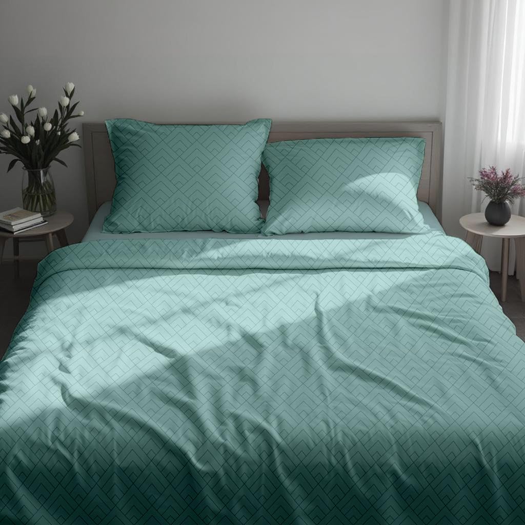 Mush bamboo bedsheet - stylish geometric print