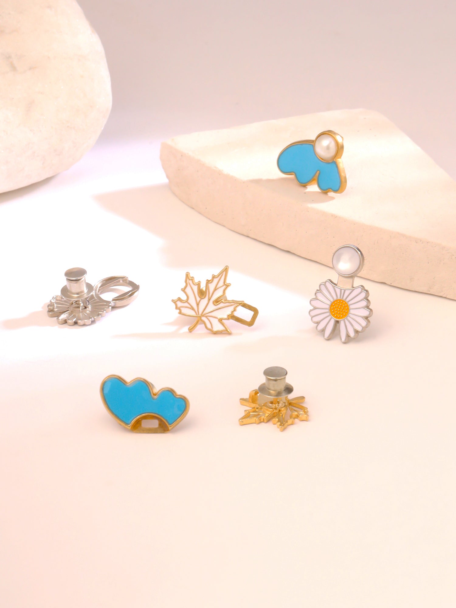 Yellow Chimes decorative nose ring - boho style for festivals