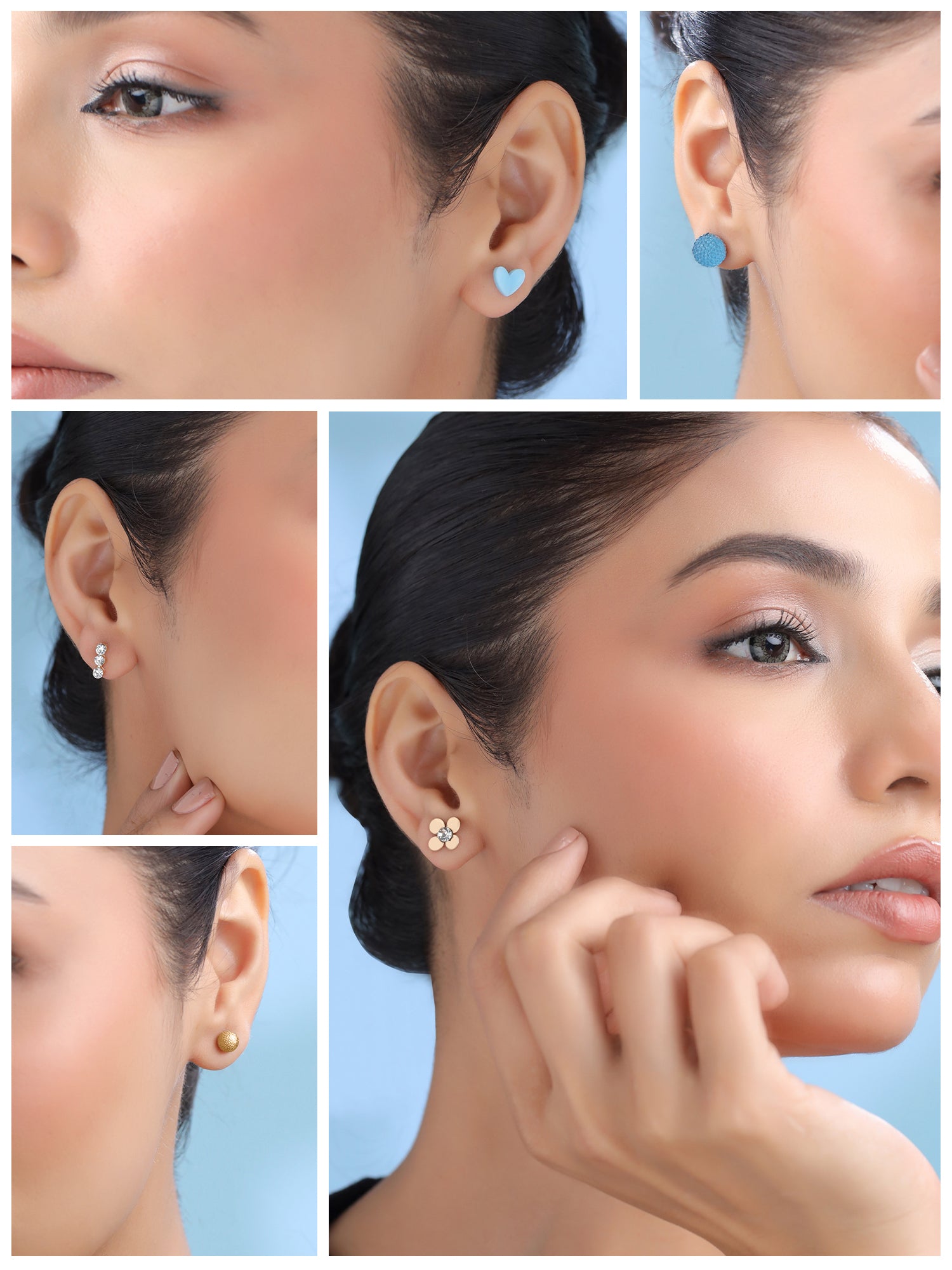 Yellow Chimes gold-plated earrings - Glamorous party accessory