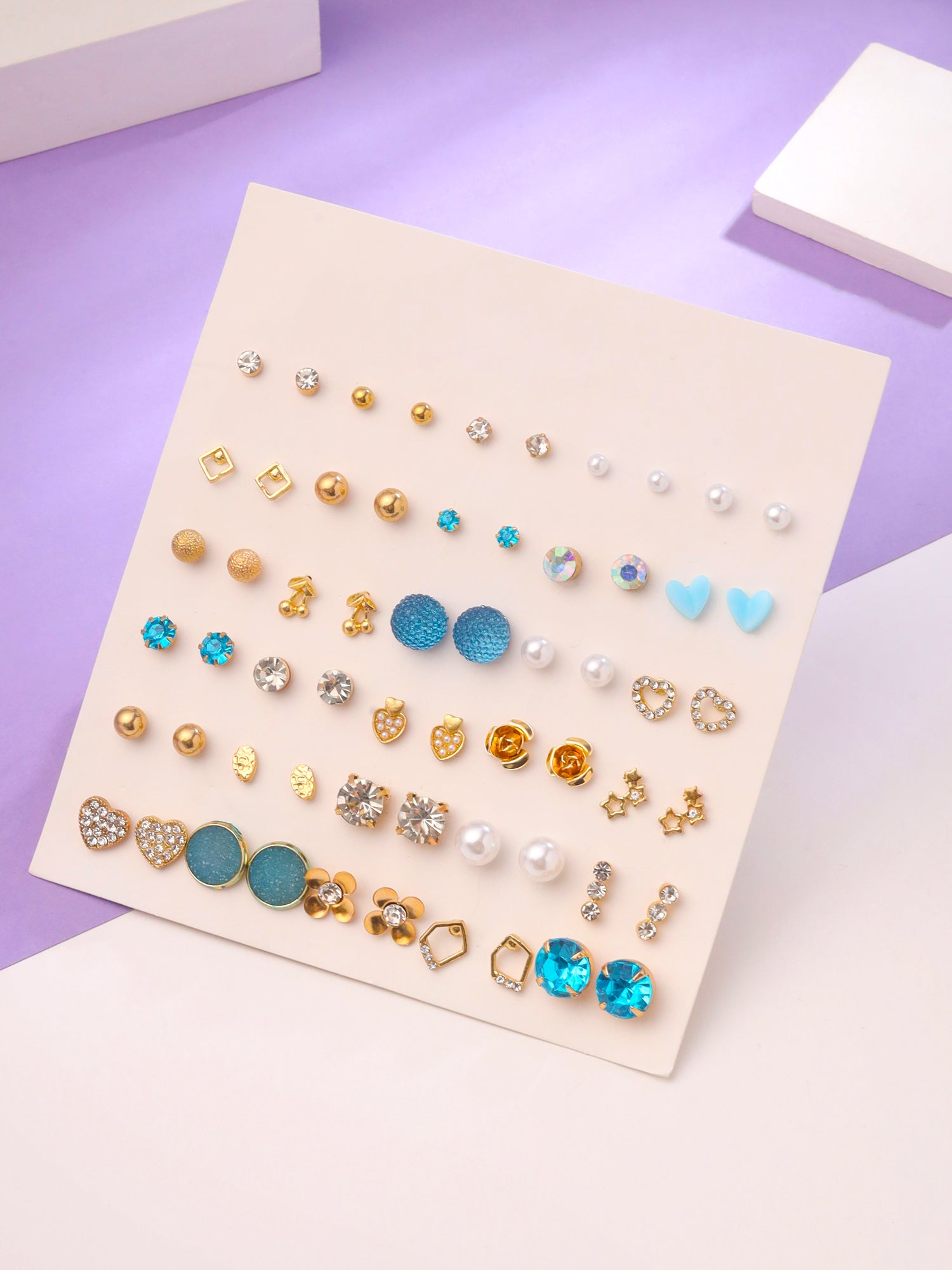 Yellow Chimes Earring Combo Set - Daily wear for girls