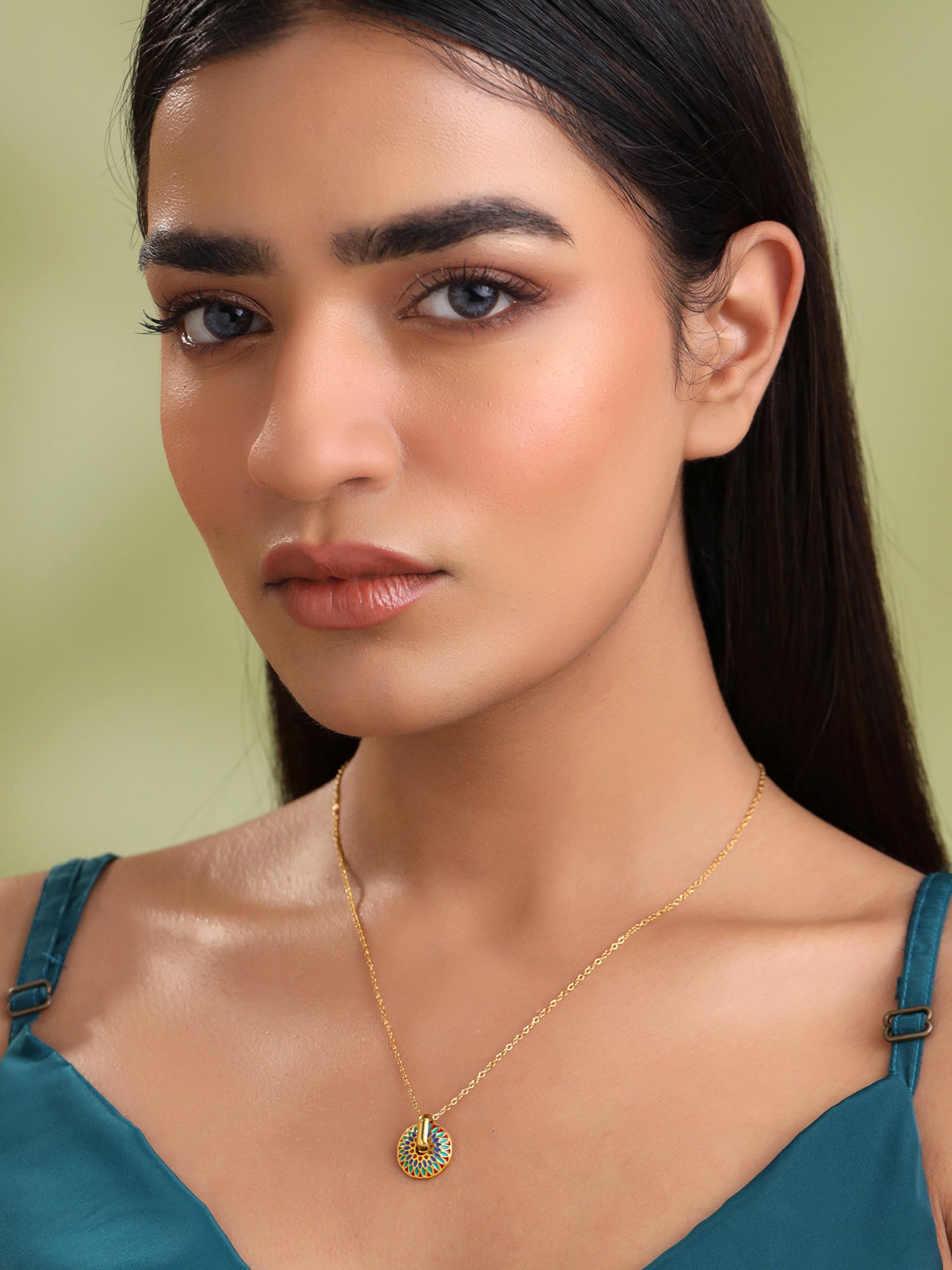 Yellow Chimes versatile charm necklace - trendy fashion piece