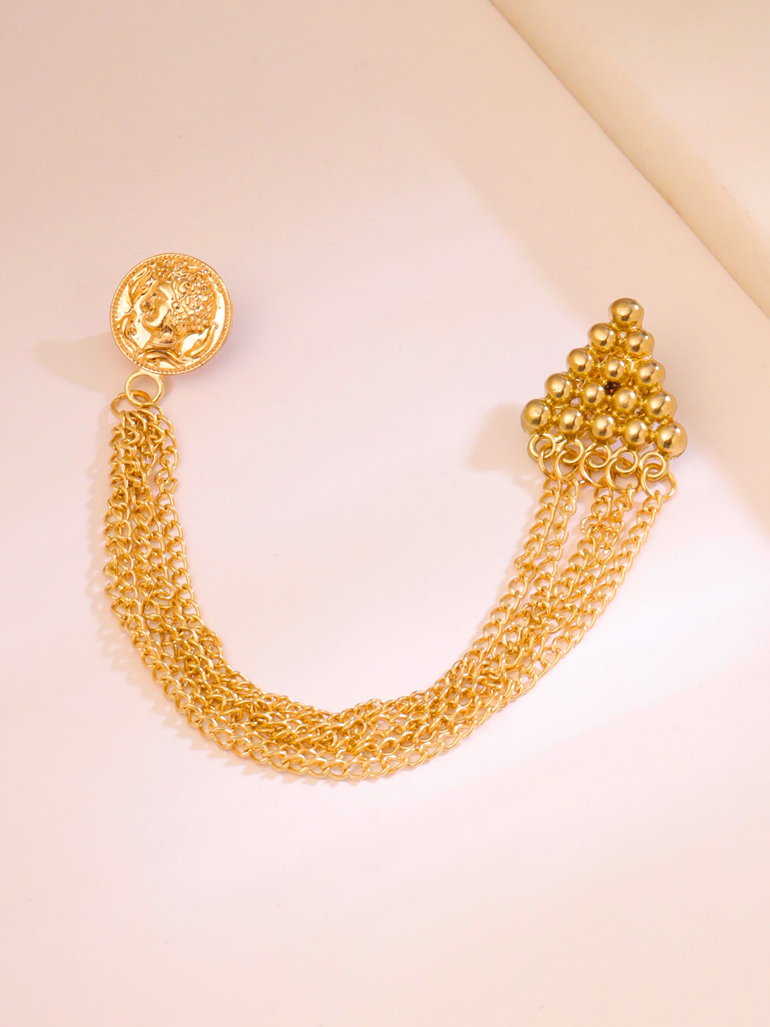 Yellow Chimes brooch pin - Stylish accessory for men's suits