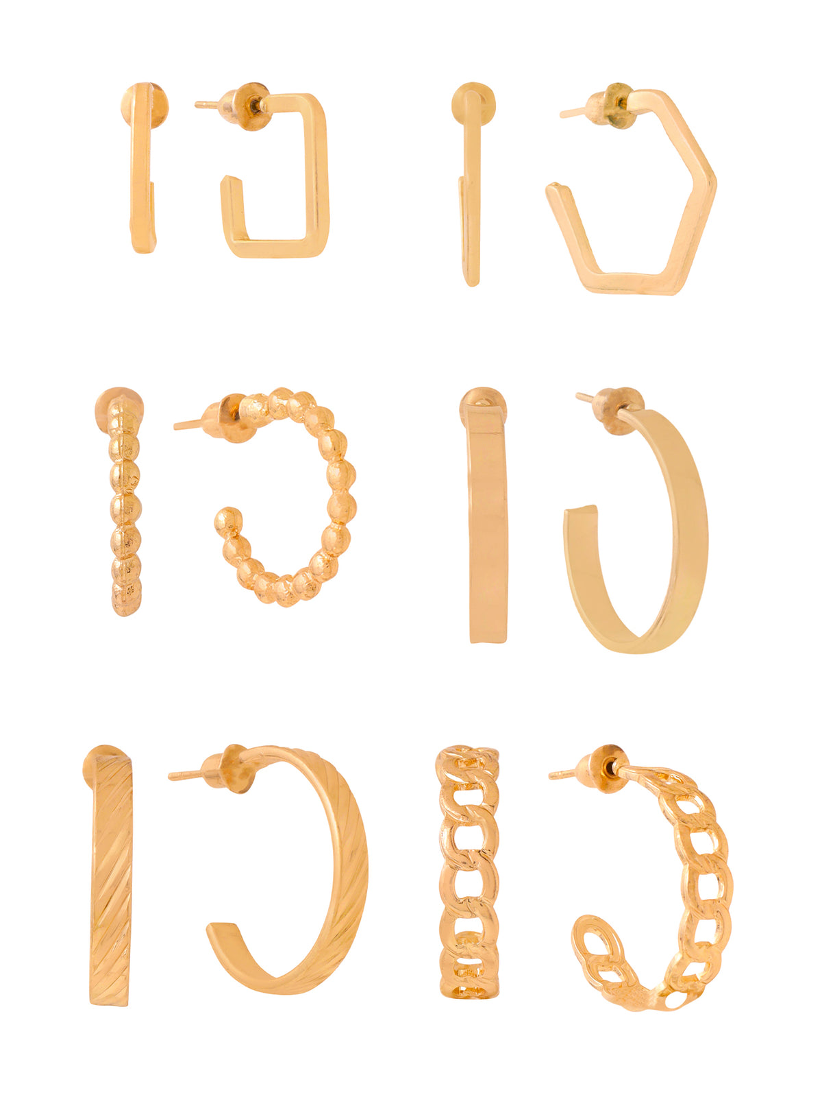 Yellow Chimes gold-toned earrings - suitable for all occasions