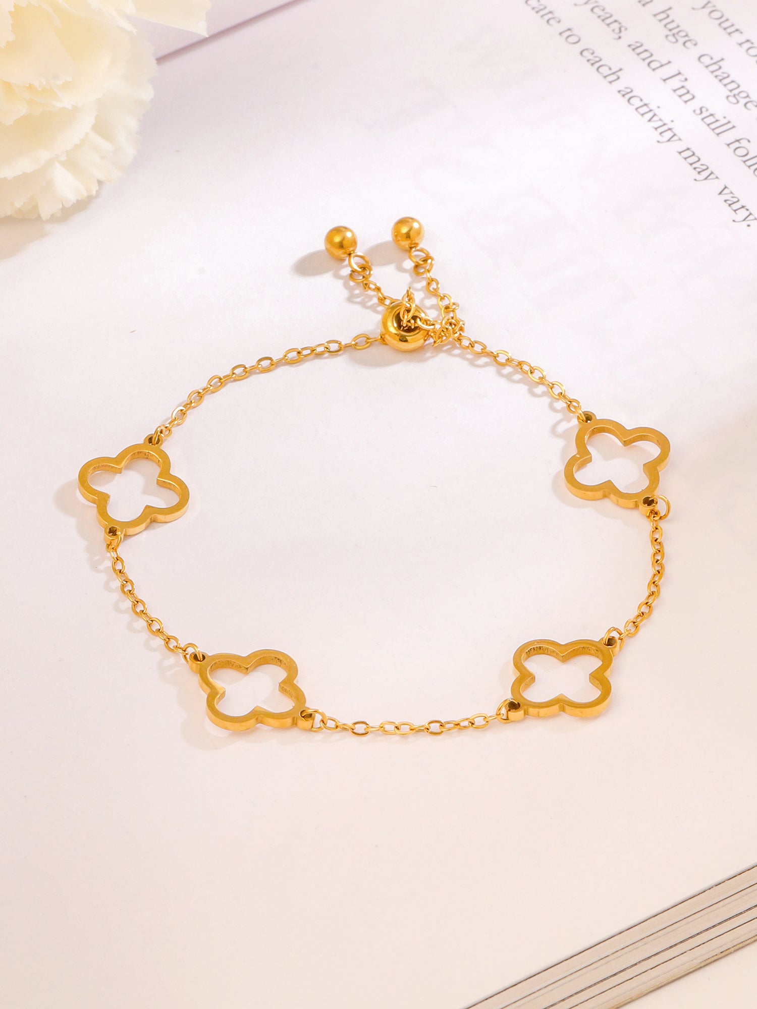 Yellow Chimes minimalist anklet - daily wear charm