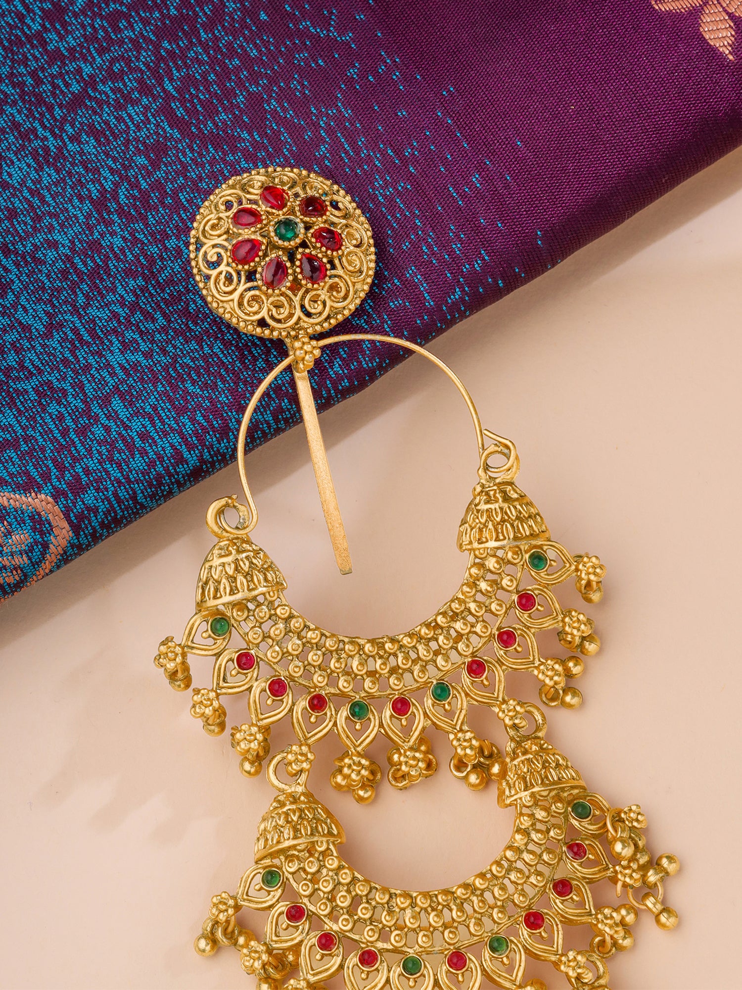 Yellow Chimes Bridal Juda Pin - Elegant bridal hairstyle