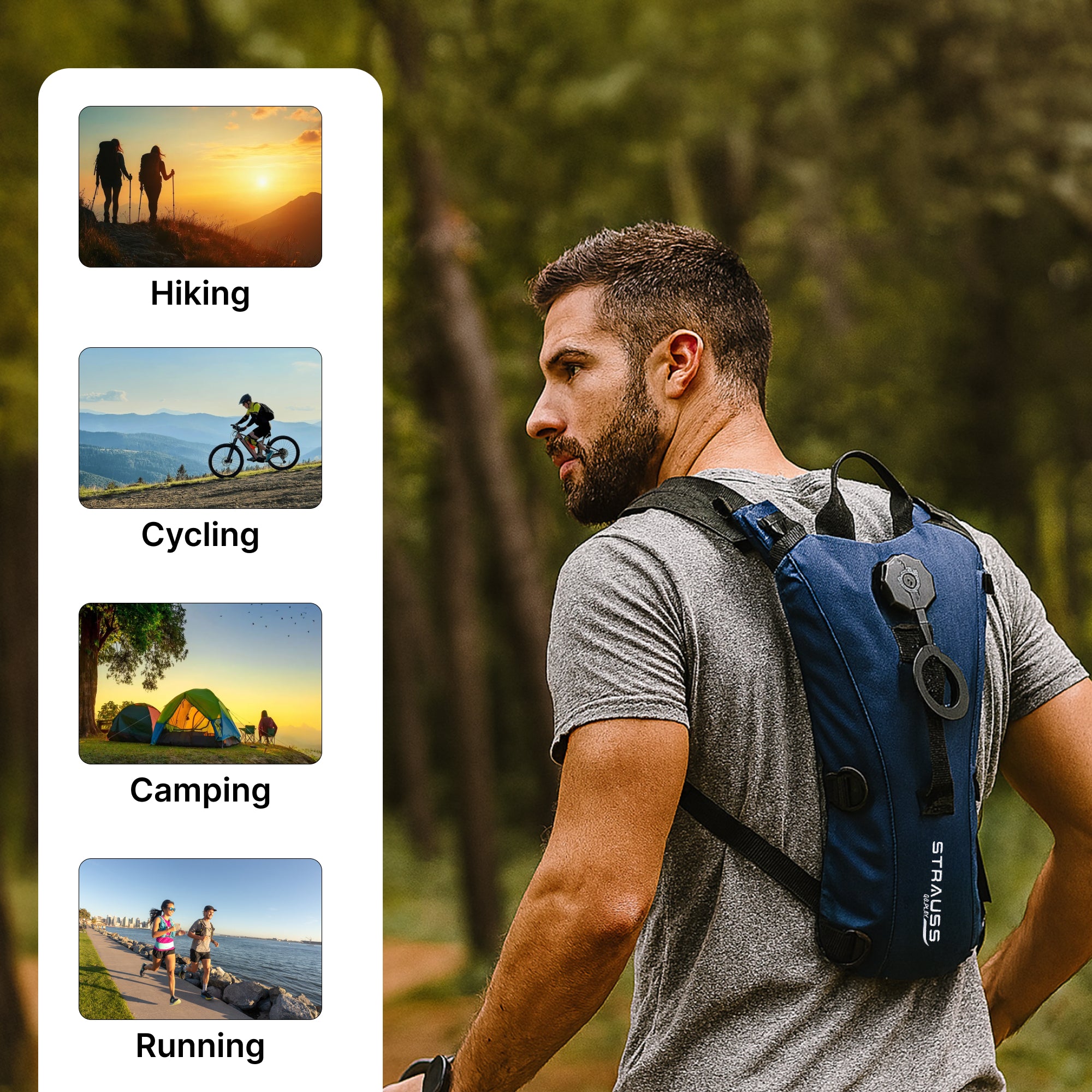 Strauss Sports hydration bag - camping essential