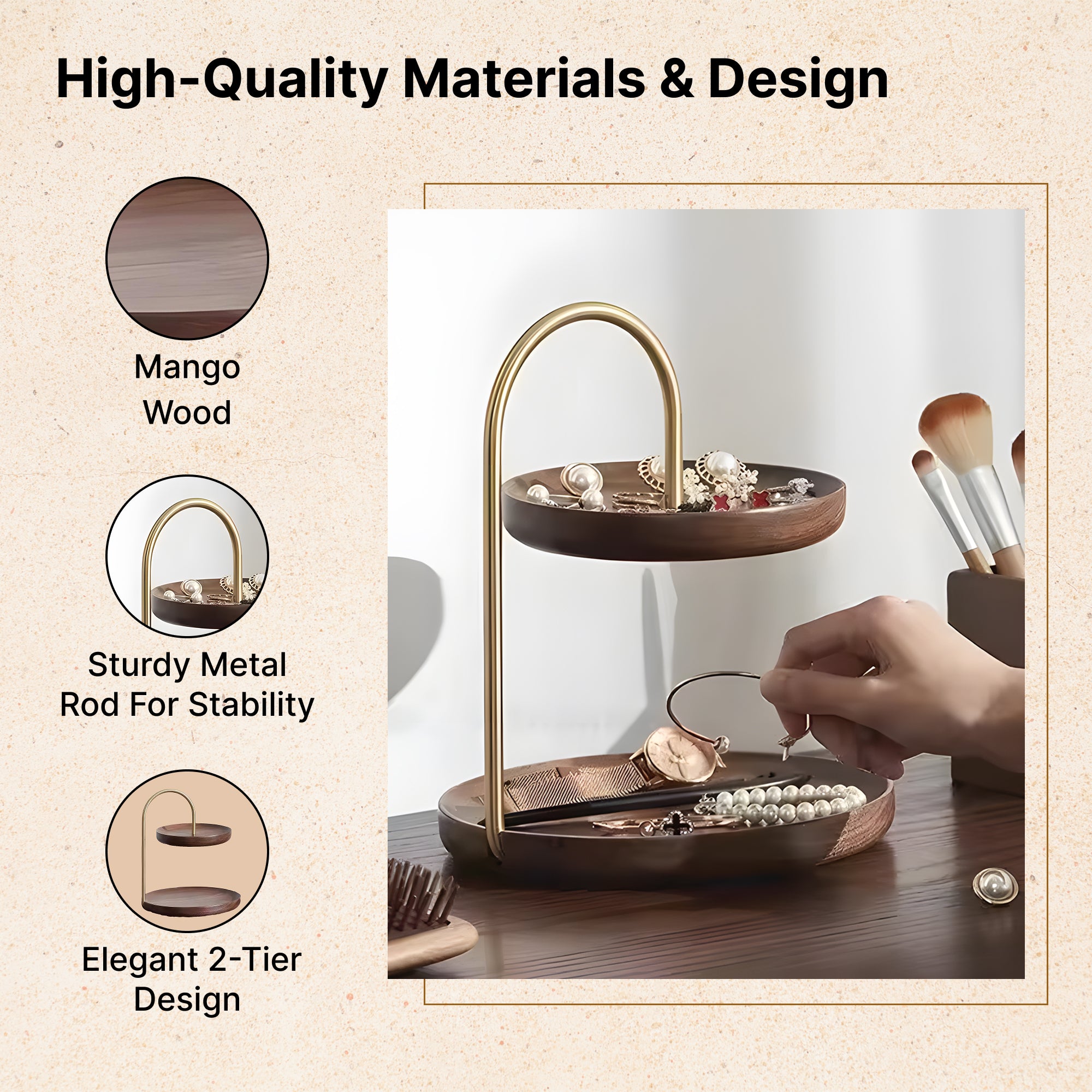 The Better Home serving tray - elegant dining table accessory