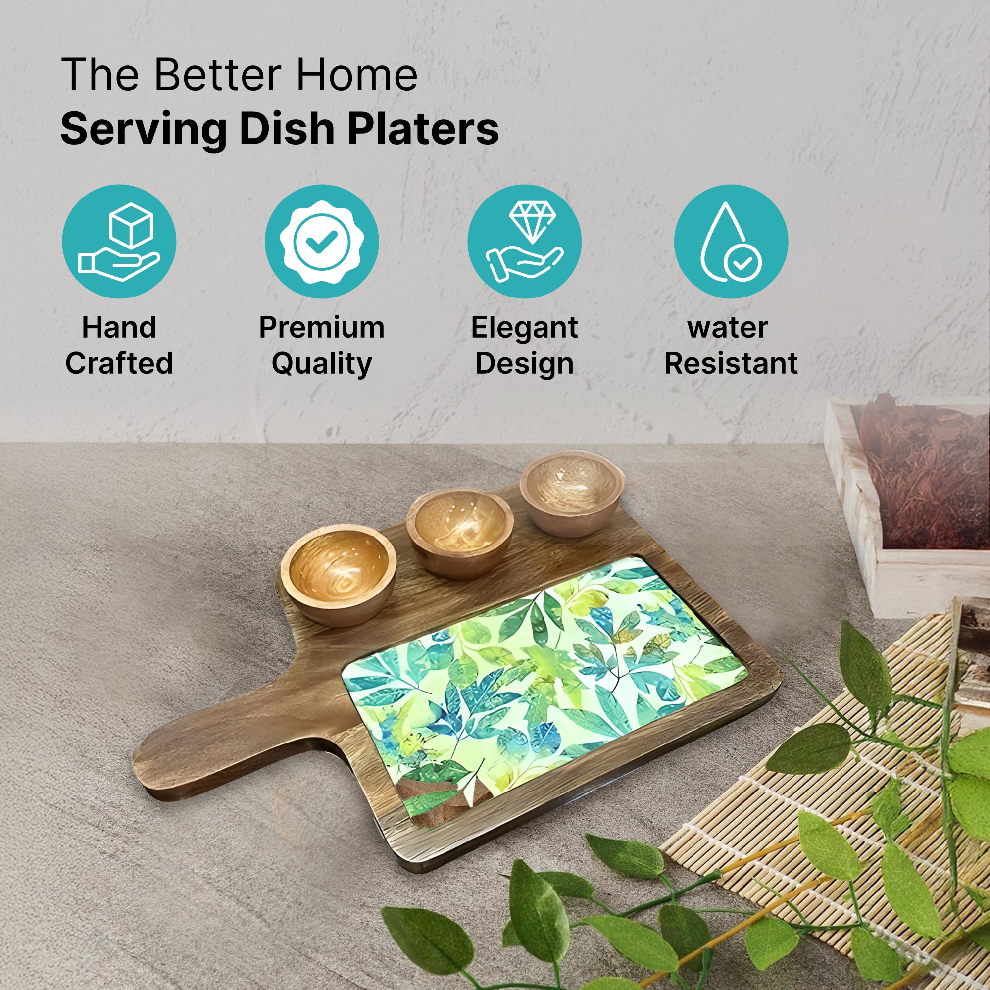 The Better Home Meena Art Serving Tray - Party accessory