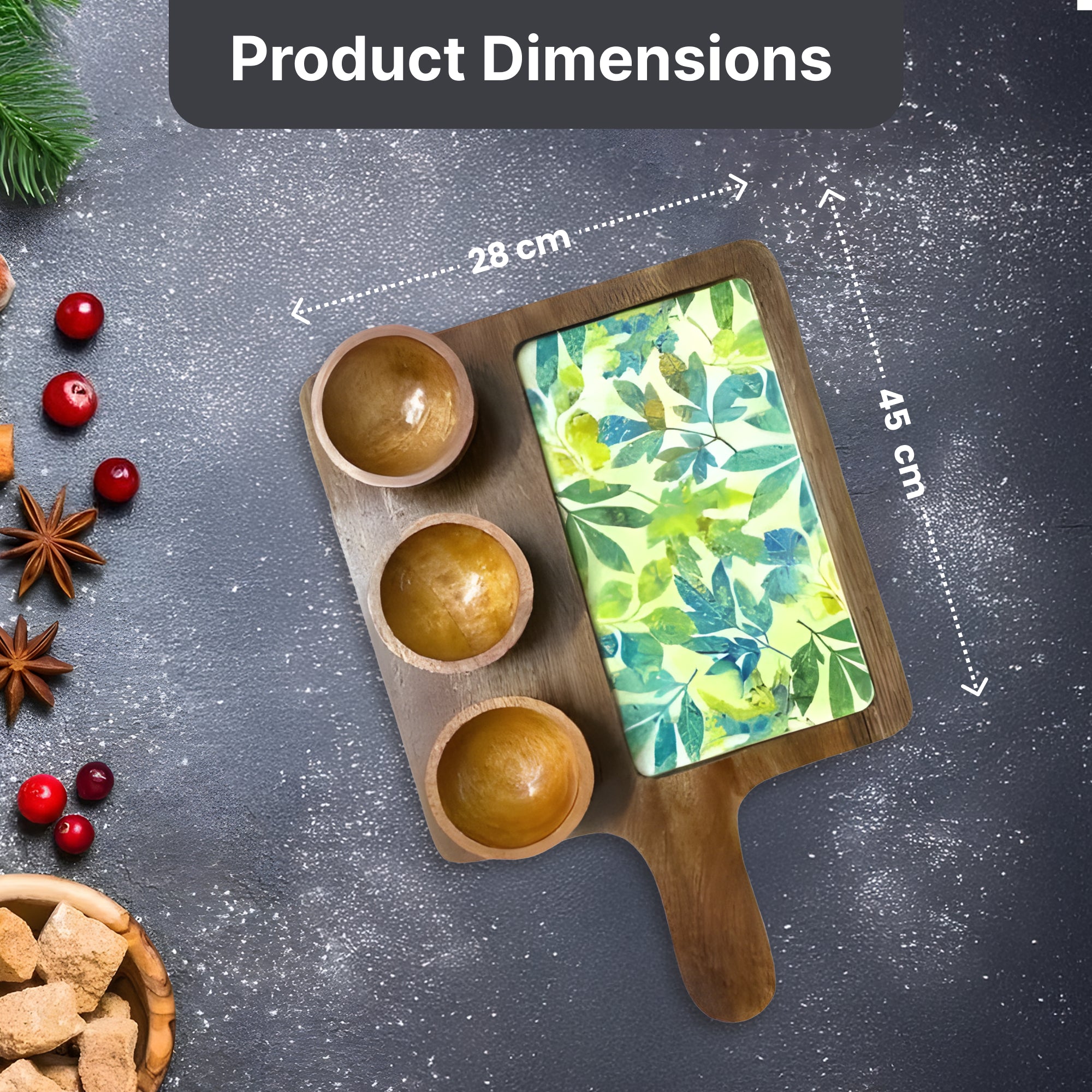 The Better Home Meena Art Serving Tray - Kitchen decor