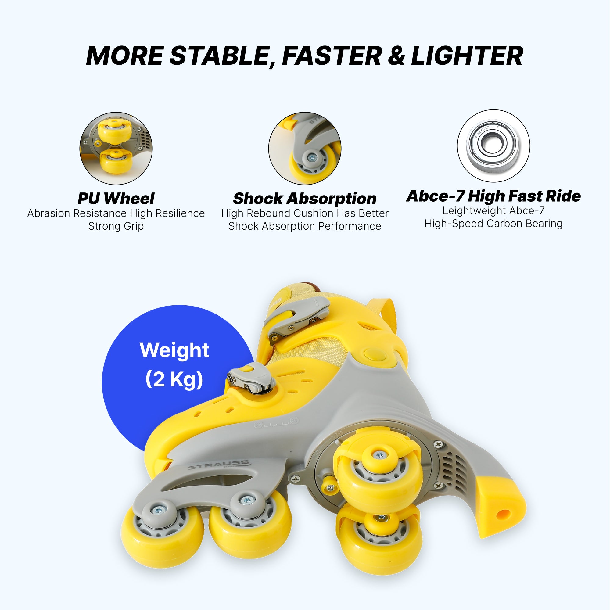 Strauss sports children's skates - family road trip