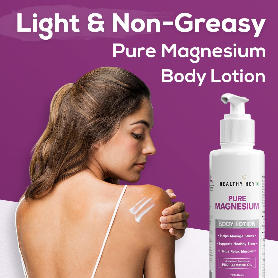 Healthyhey magnesium body lotion - rejuvenating skin care
