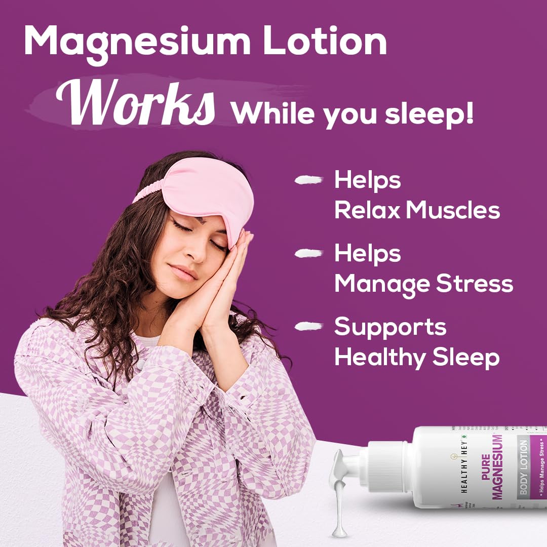 Healthyhey magnesium body lotion - moisturizing for skin health