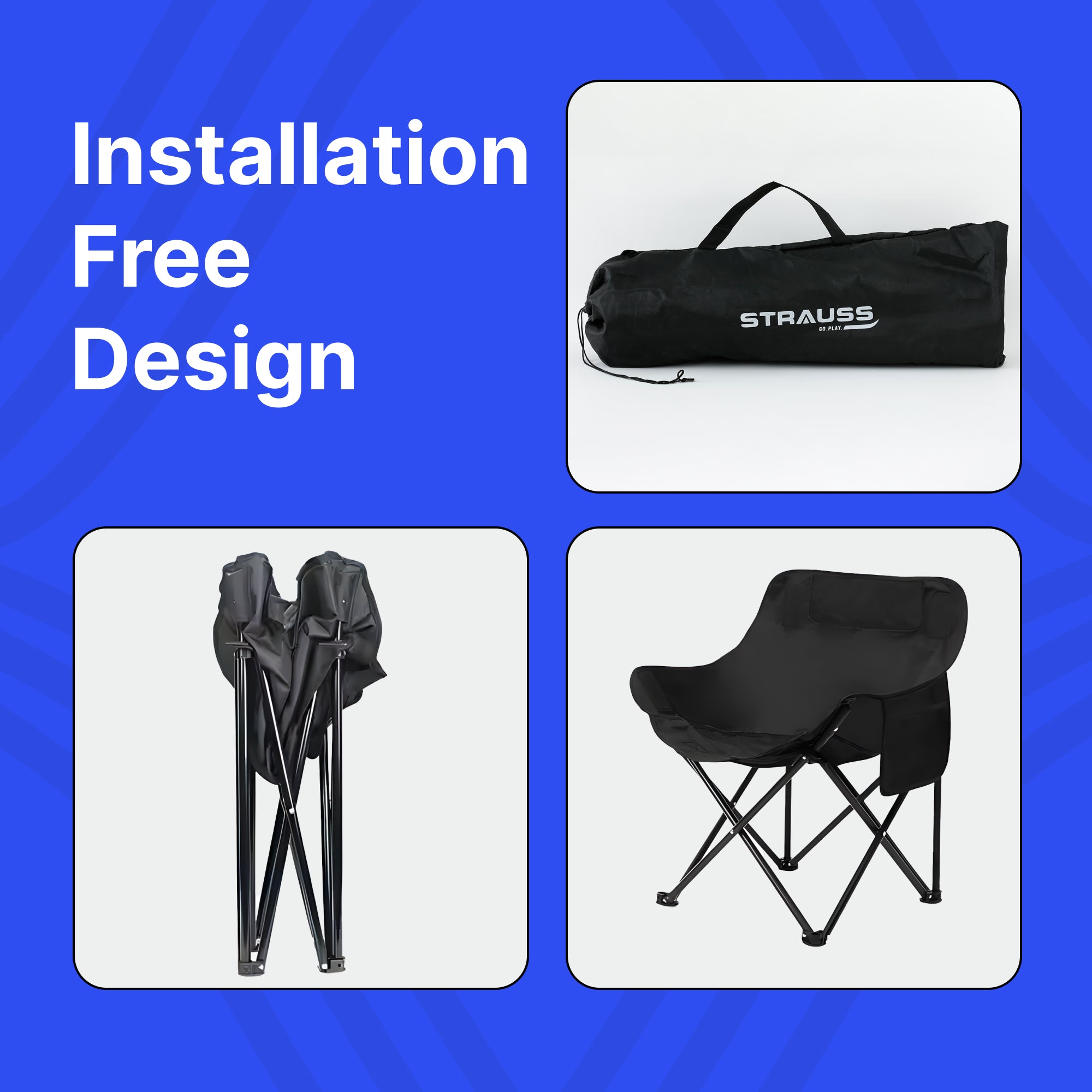 Strauss Portable Chair - Perfect for beach outings