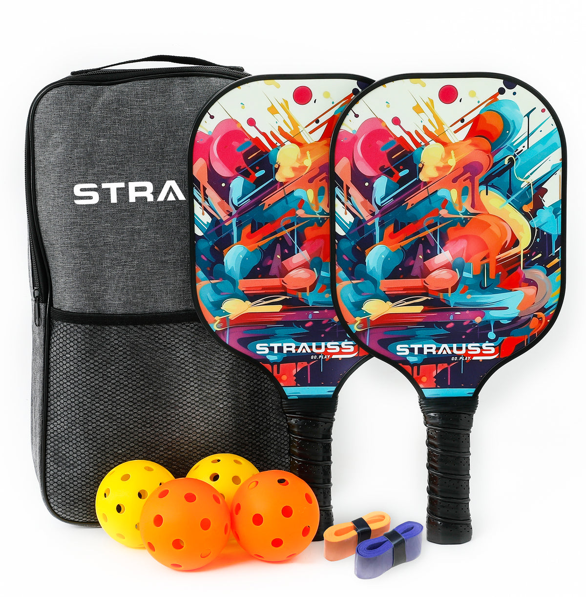 Strauss Pickleball Paddle Set - Perfect for family and friends gatherings