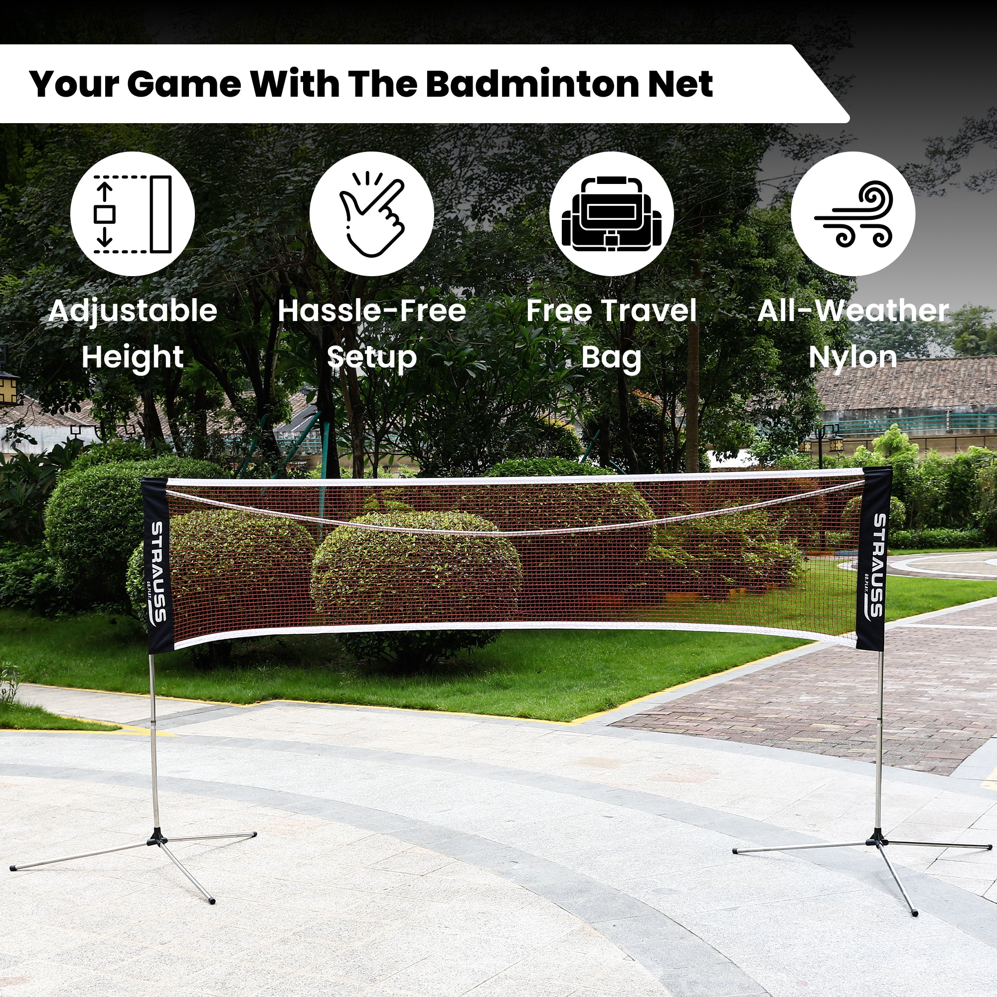 Strauss Badminton Net - School Sports Activities