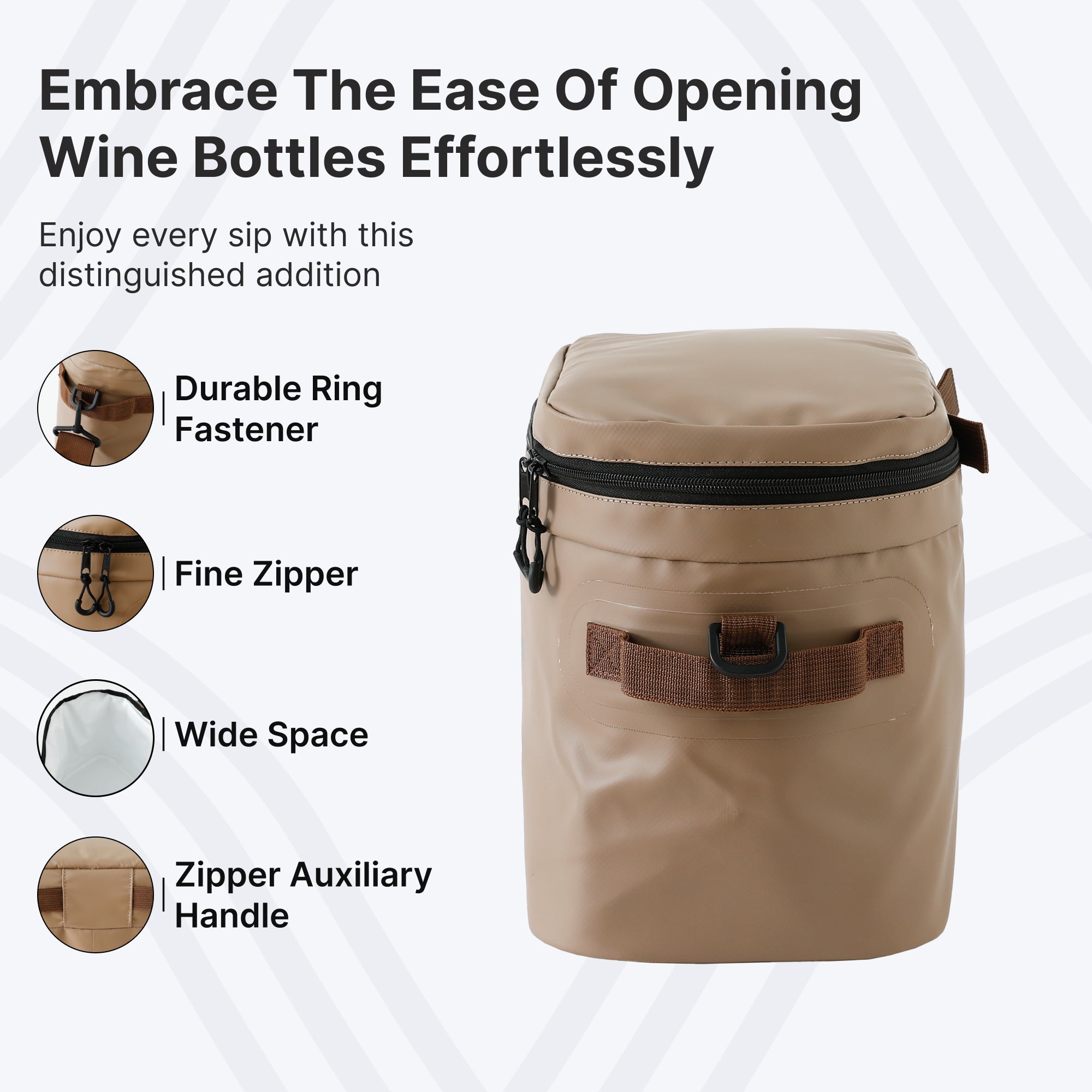 Strauss Sports red wine carrier - leak-proof design