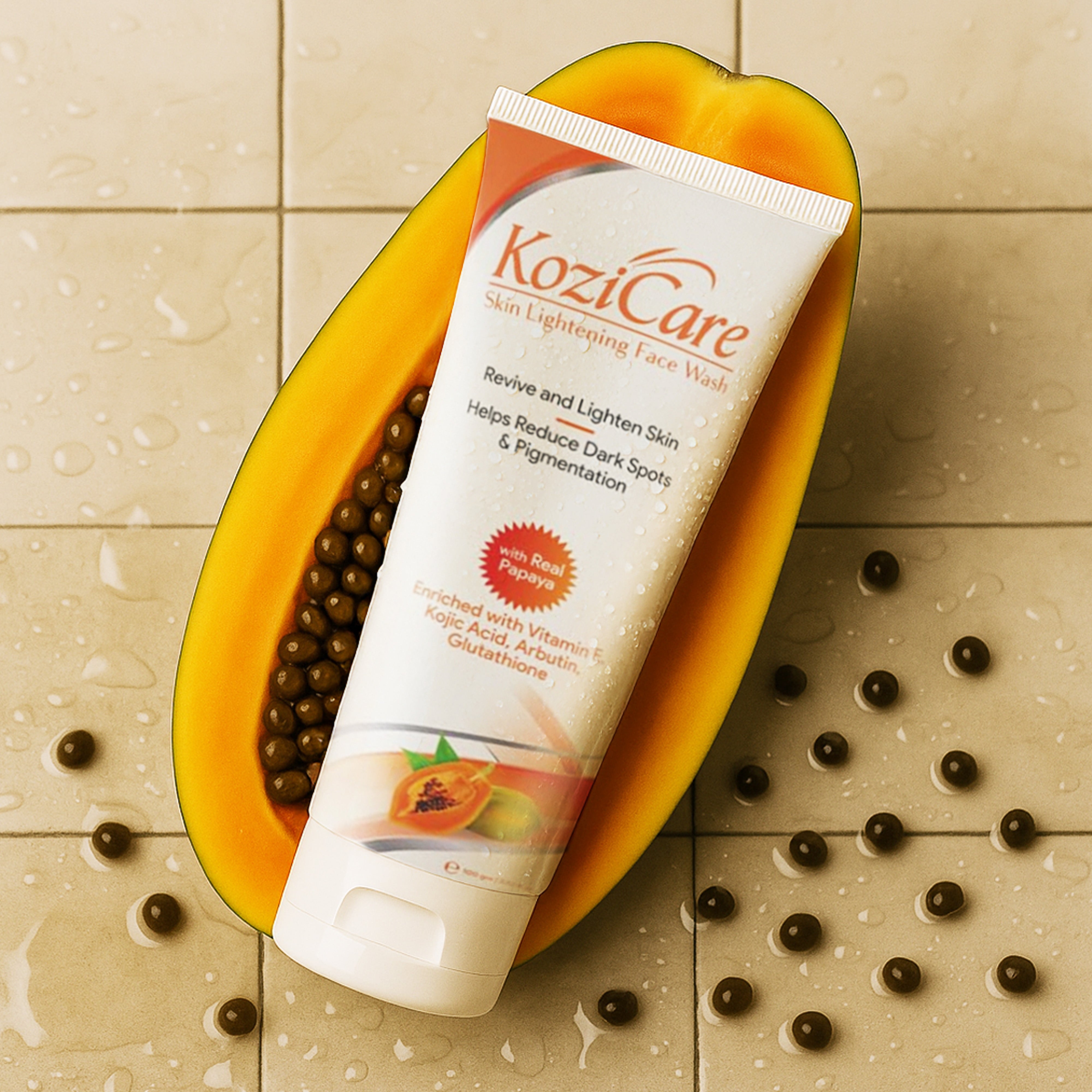 Kozicare Kojic Acid Face Wash & Glutathione Face Wash | Papaya Face Wa GlobalBees Shop Kozicare Kojic Acid Face Wash & Glutathione Face Wash | Papaya Face Wa GlobalBees Shop