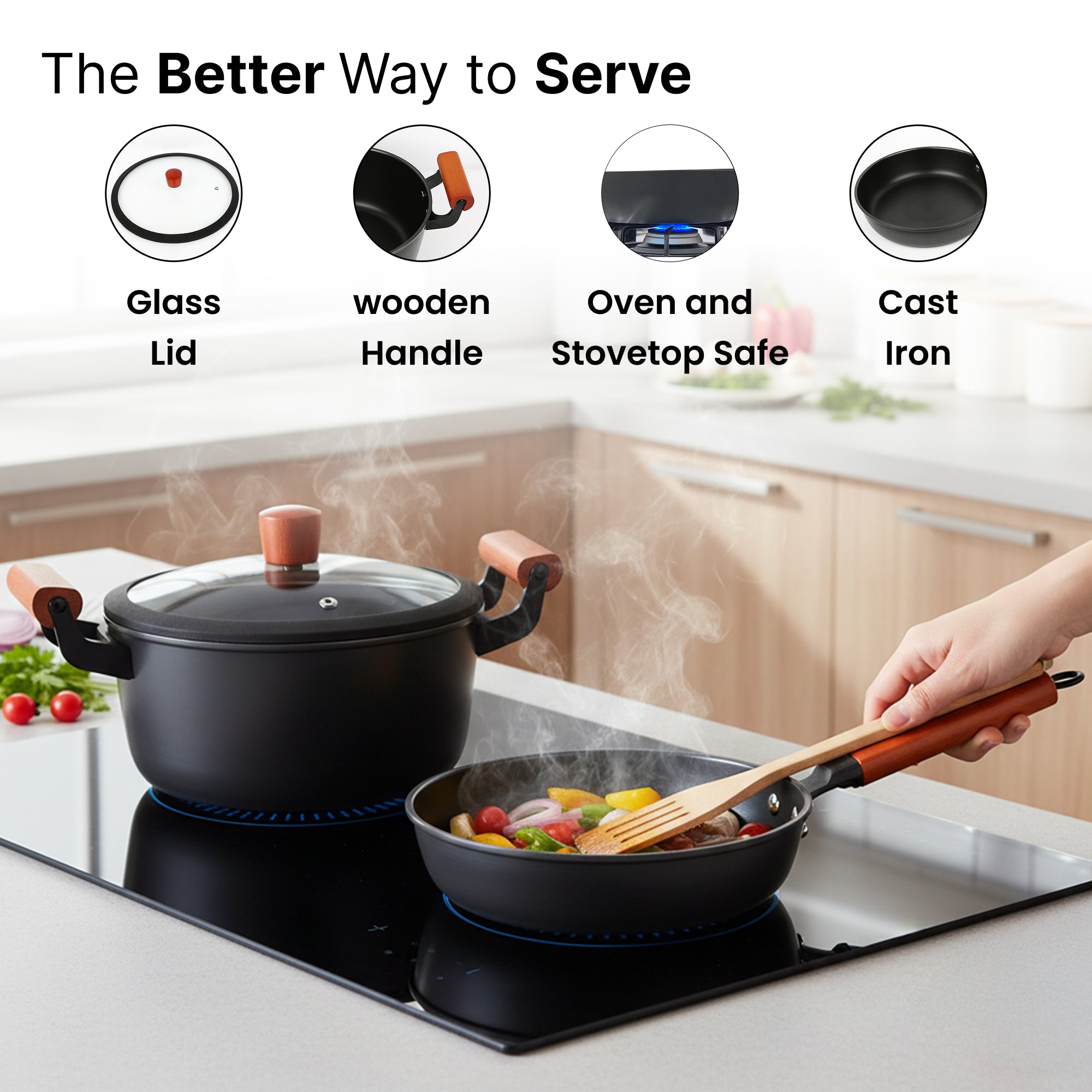 The Better Home frying pan - baking frittatas