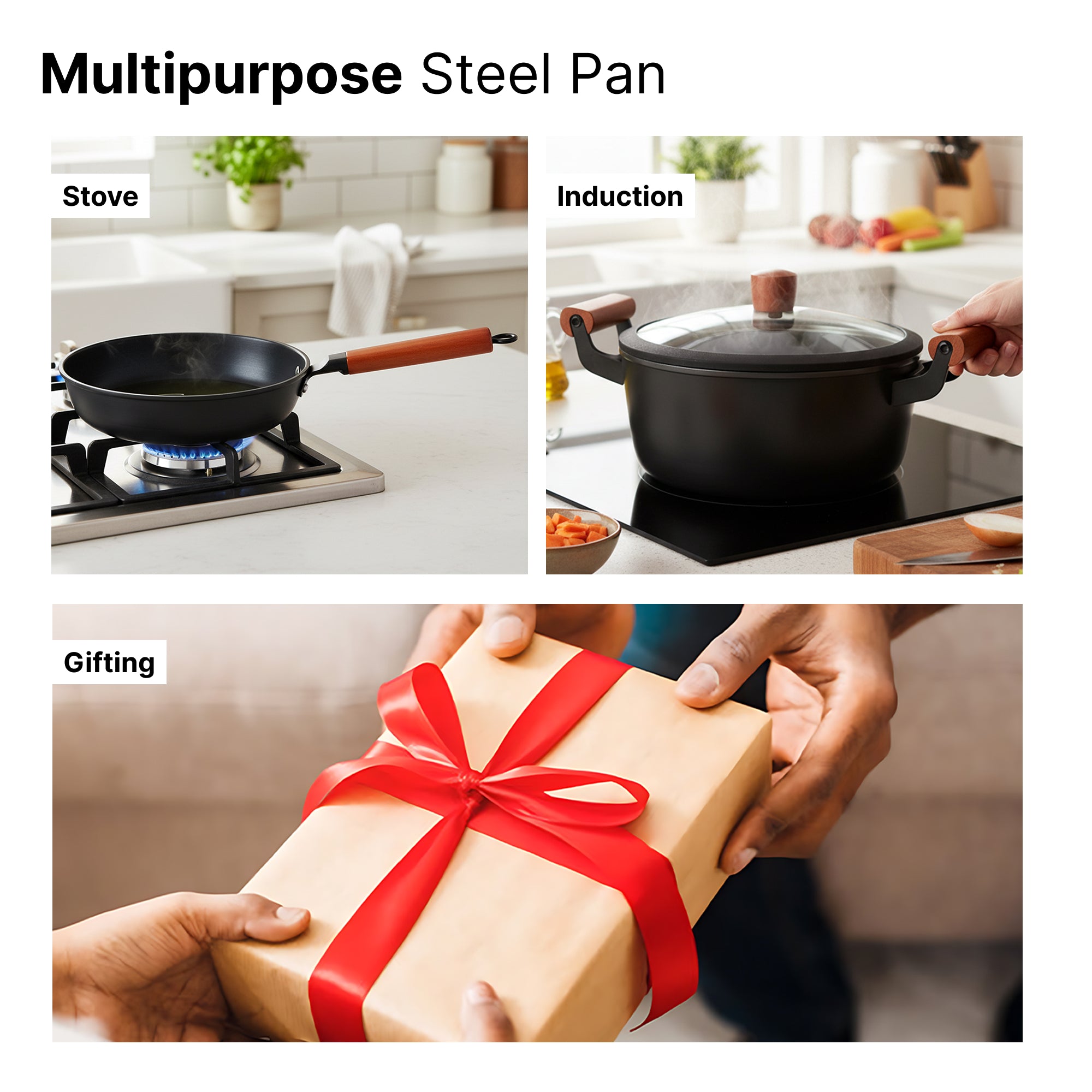 The Better Home frying pan - sautéing vegetables