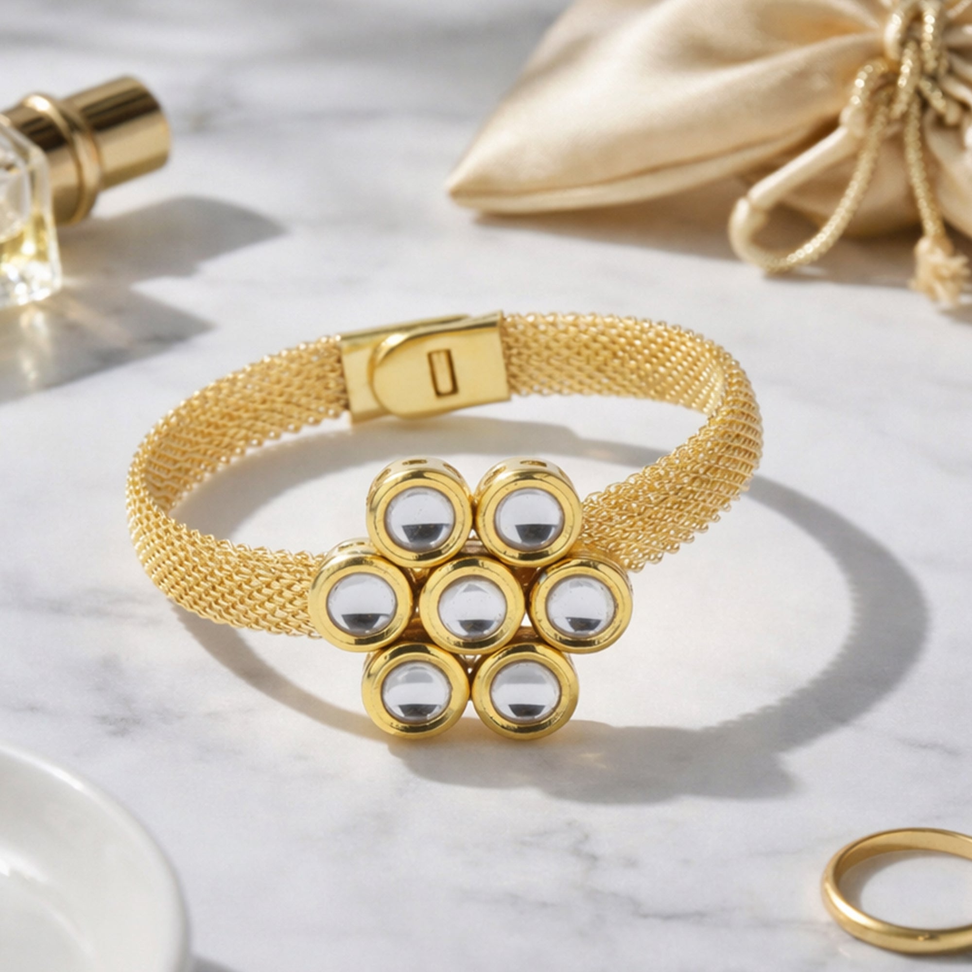Yellow Chimes trendy bracelet - fashion jewelry