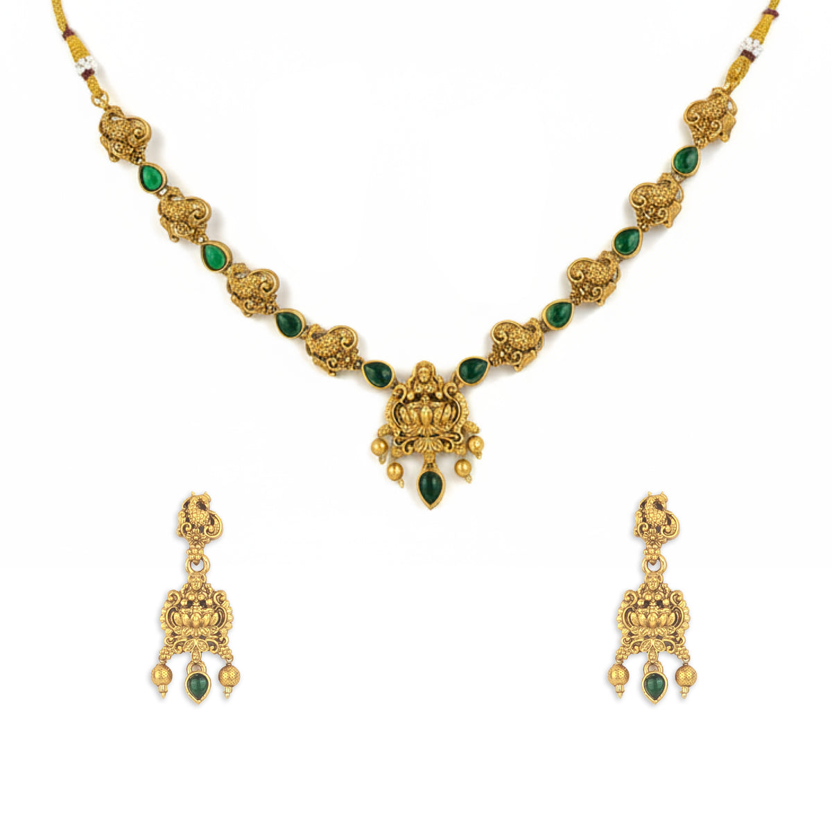 Yellow Chimes festive jewellery set - Glamorous for parties