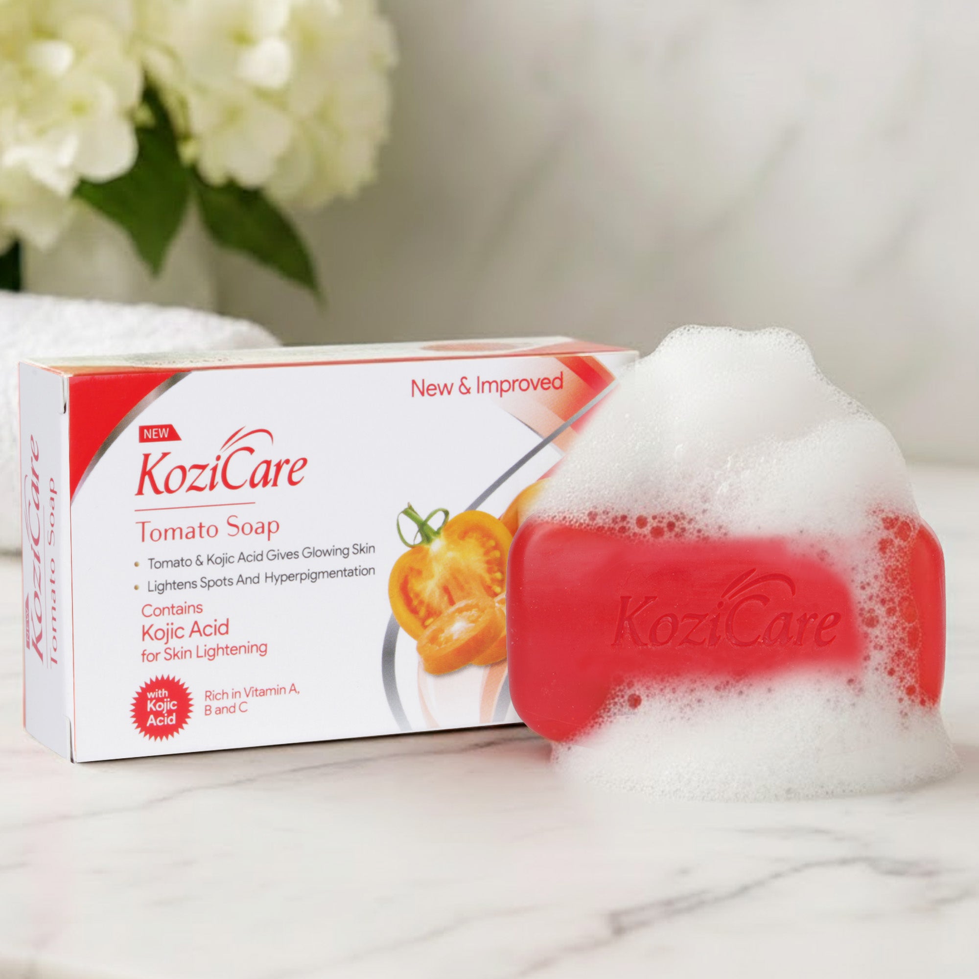 Kozicare tomato soap - glowing skin solution