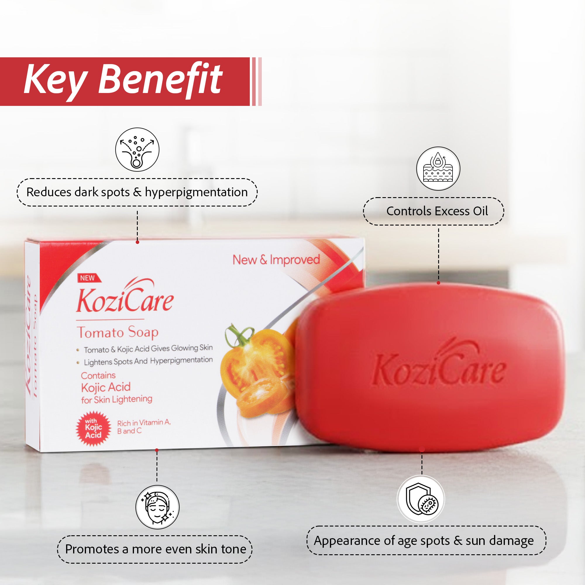 Kozicare tomato soap - daily cleansing routine